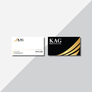 Diseño de Tarjeta de Presentación por Verified artistry (Design garden) para Kuebler Advisory Group, LLC | Diseño: #32717597