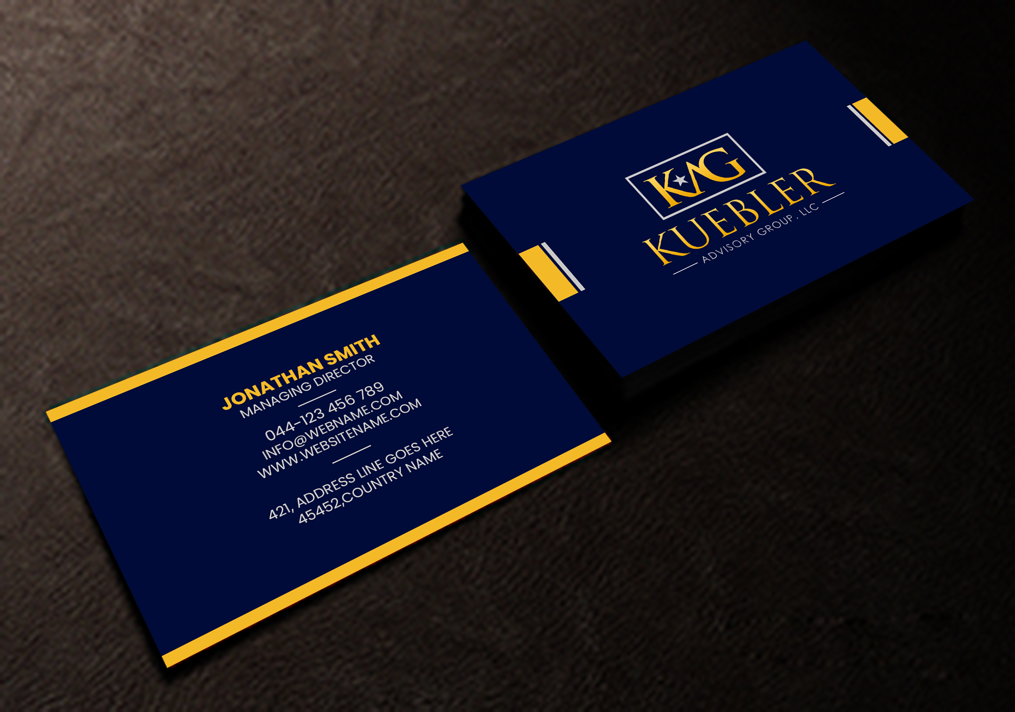 Design de Carte de Visite par Creations Box 2015 pour Kuebler Advisory Group, LLC | Design #32674743