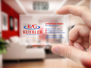 Design de Carte de Visite par Creations Box 2015 pour Kuebler Advisory Group, LLC | Design : #32674748