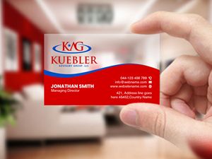 Business Card Design by Creations Box 2015 for Kuebler Advisory Group, LLC | Design: #32674754
