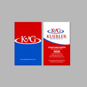 Business Card Design by Creations Box 2015 for Kuebler Advisory Group, LLC | Design: #32674777