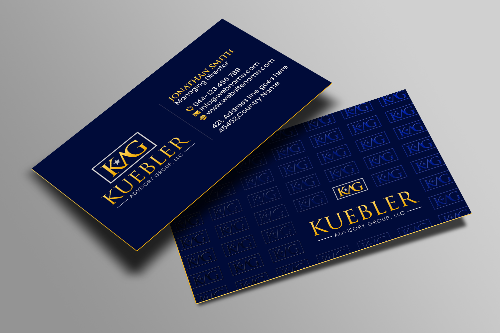 Diseño de Tarjeta de Presentación por Creations Box 2015 para Kuebler Advisory Group, LLC | Diseño #32681088