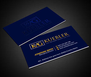 Design de Carte de Visite par Creations Box 2015 pour Kuebler Advisory Group, LLC | Design : #32681099