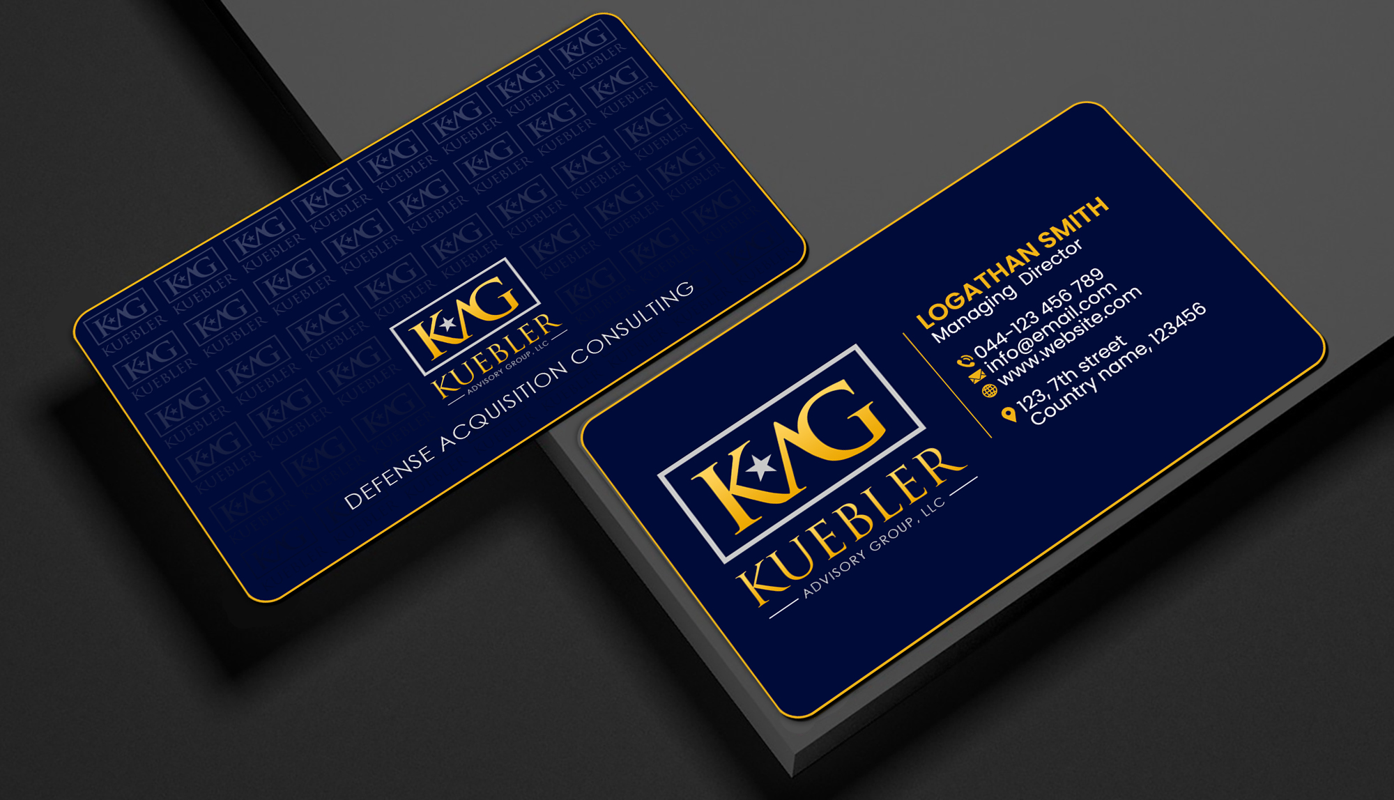 Design de Carte de Visite par Creations Box 2015 pour Kuebler Advisory Group, LLC | Design #32681497