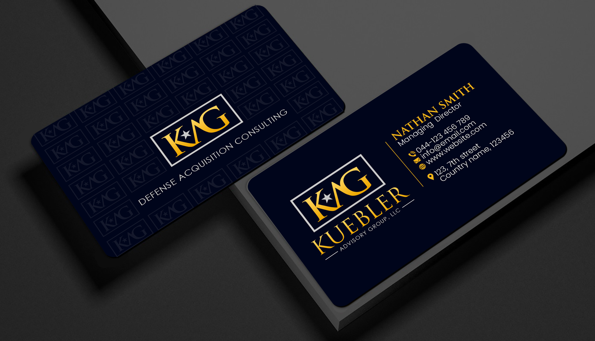 Design de Carte de Visite par Creations Box 2015 pour Kuebler Advisory Group, LLC | Design #32682320