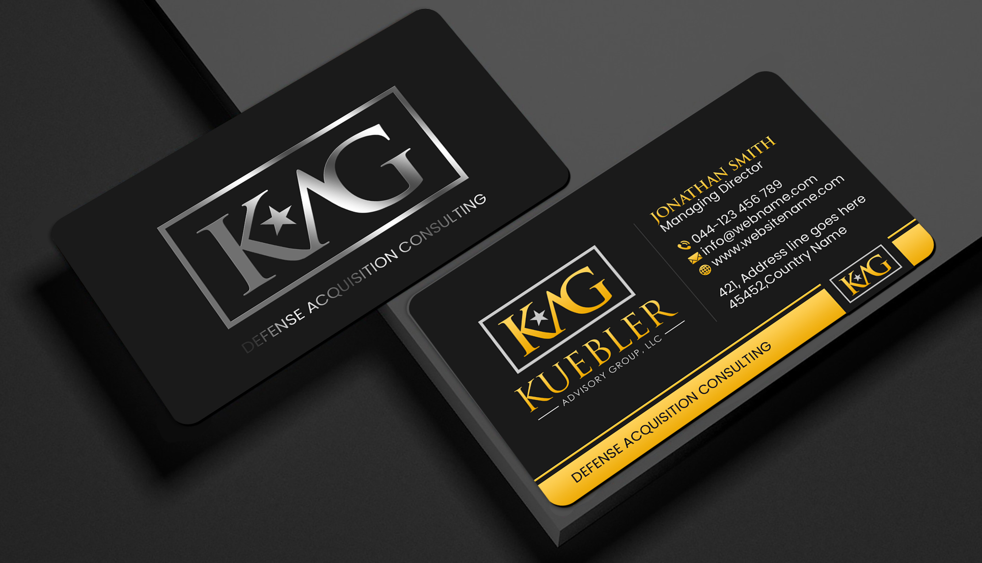 Business Card Design by Creations Box 2015 for Kuebler Advisory Group, LLC | Design #32695611
