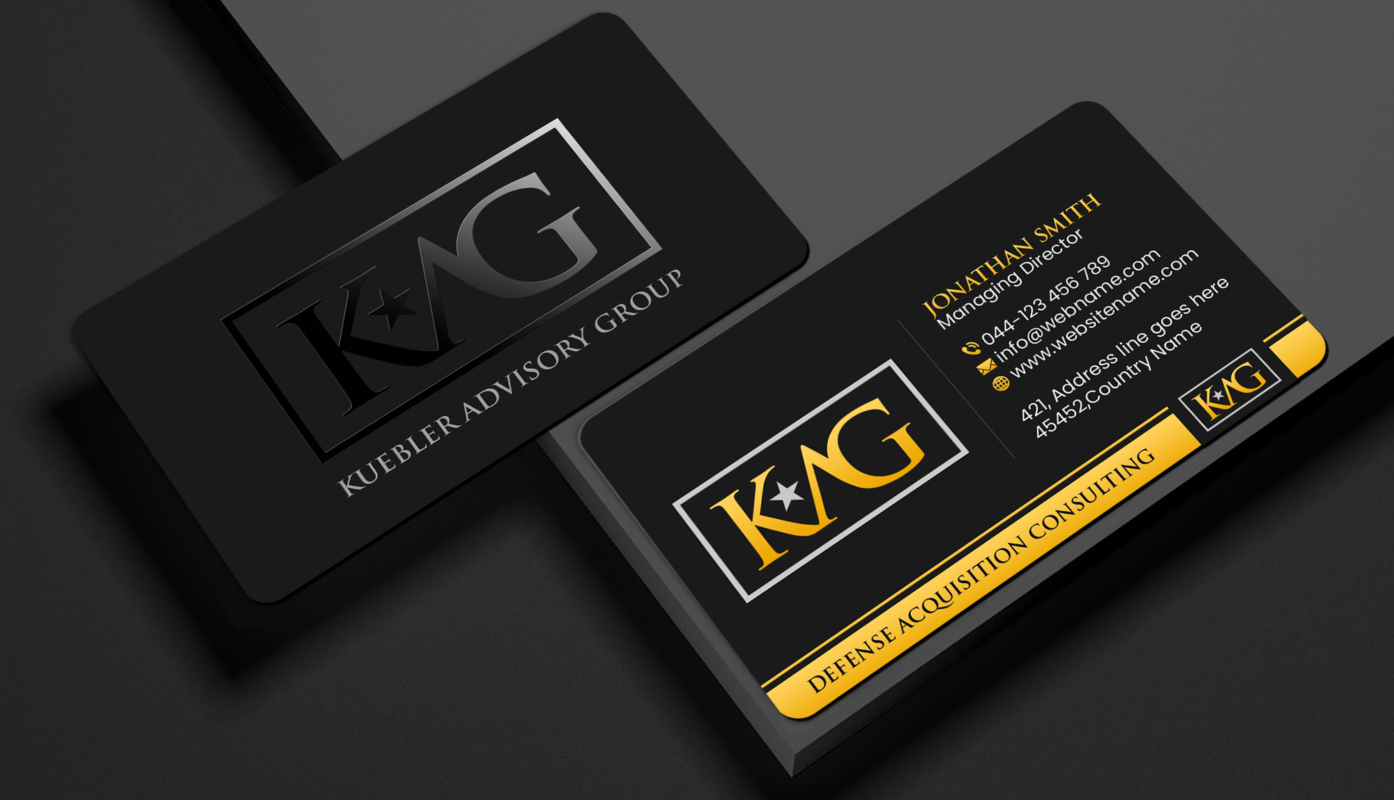 Business Card Design by Creations Box 2015 for Kuebler Advisory Group, LLC | Design #32711042