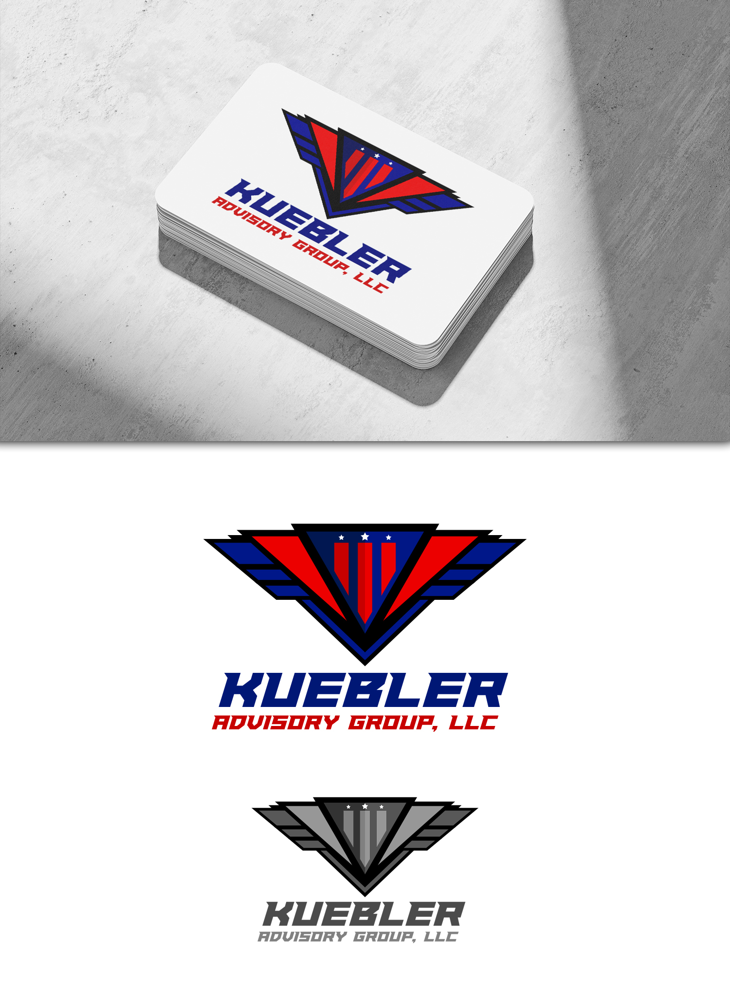 Business Card Design by Krypton Designer for Kuebler Advisory Group, LLC | Design #32661020