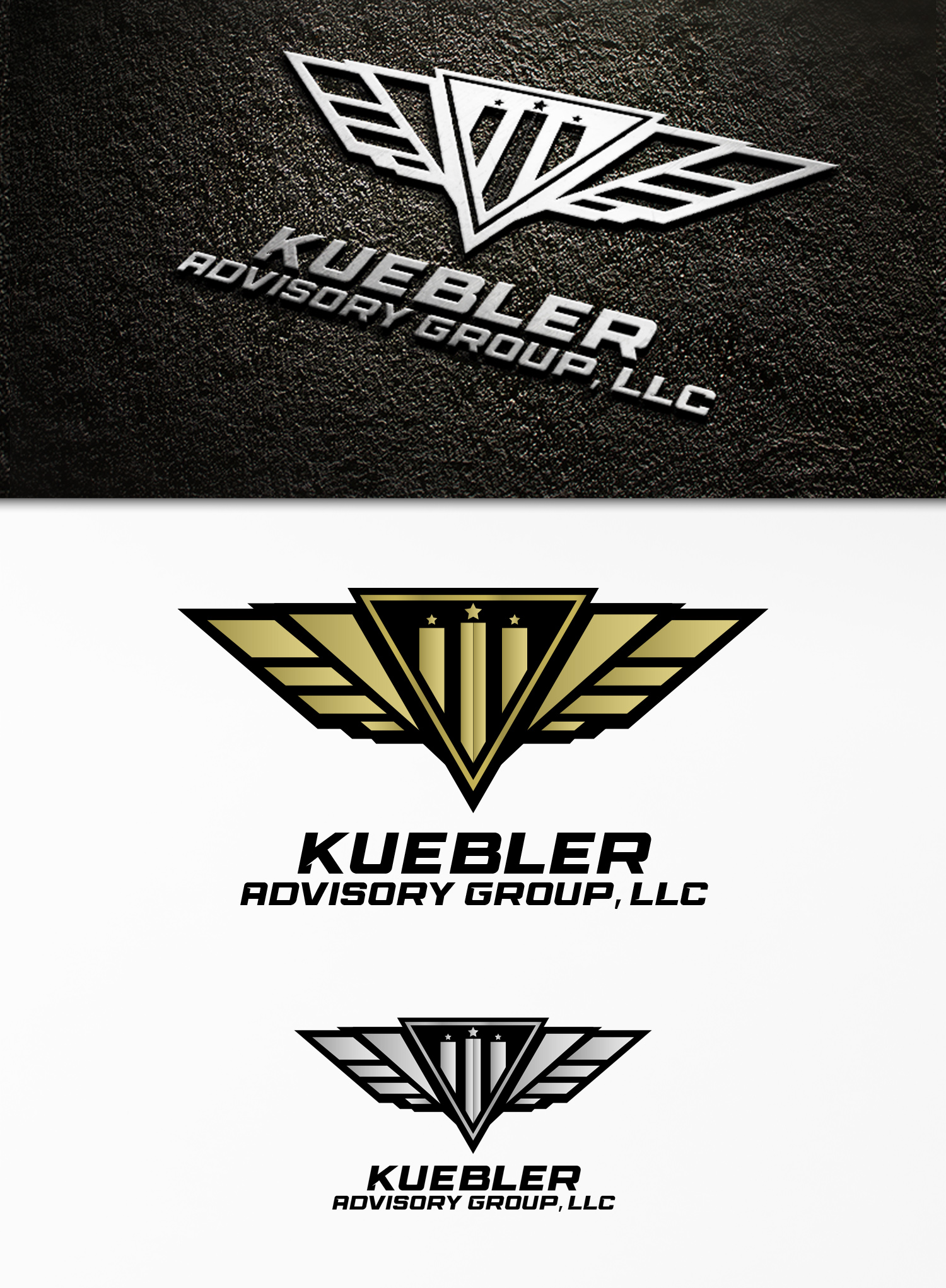 Visitenkarten-Design von Krypton Designer für Kuebler Advisory Group, LLC | Design #32661326