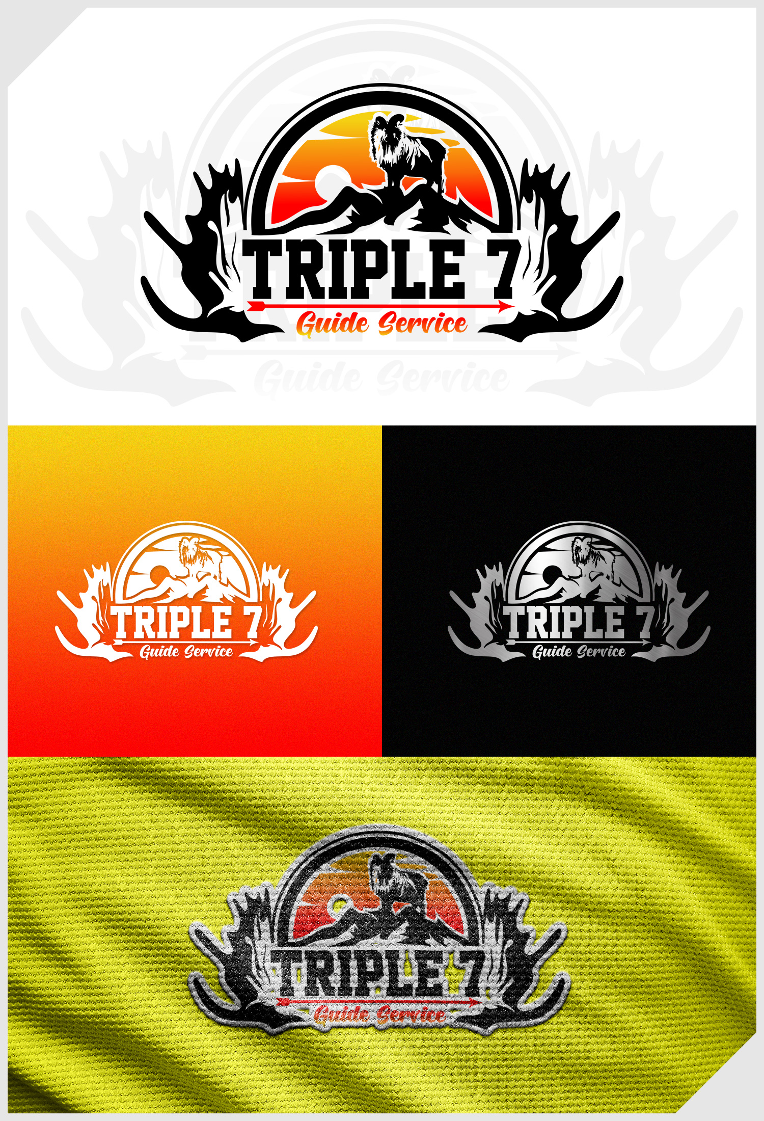 Logo Design by IDesign1606 for Triple 7 Guide Service | Design #32689862