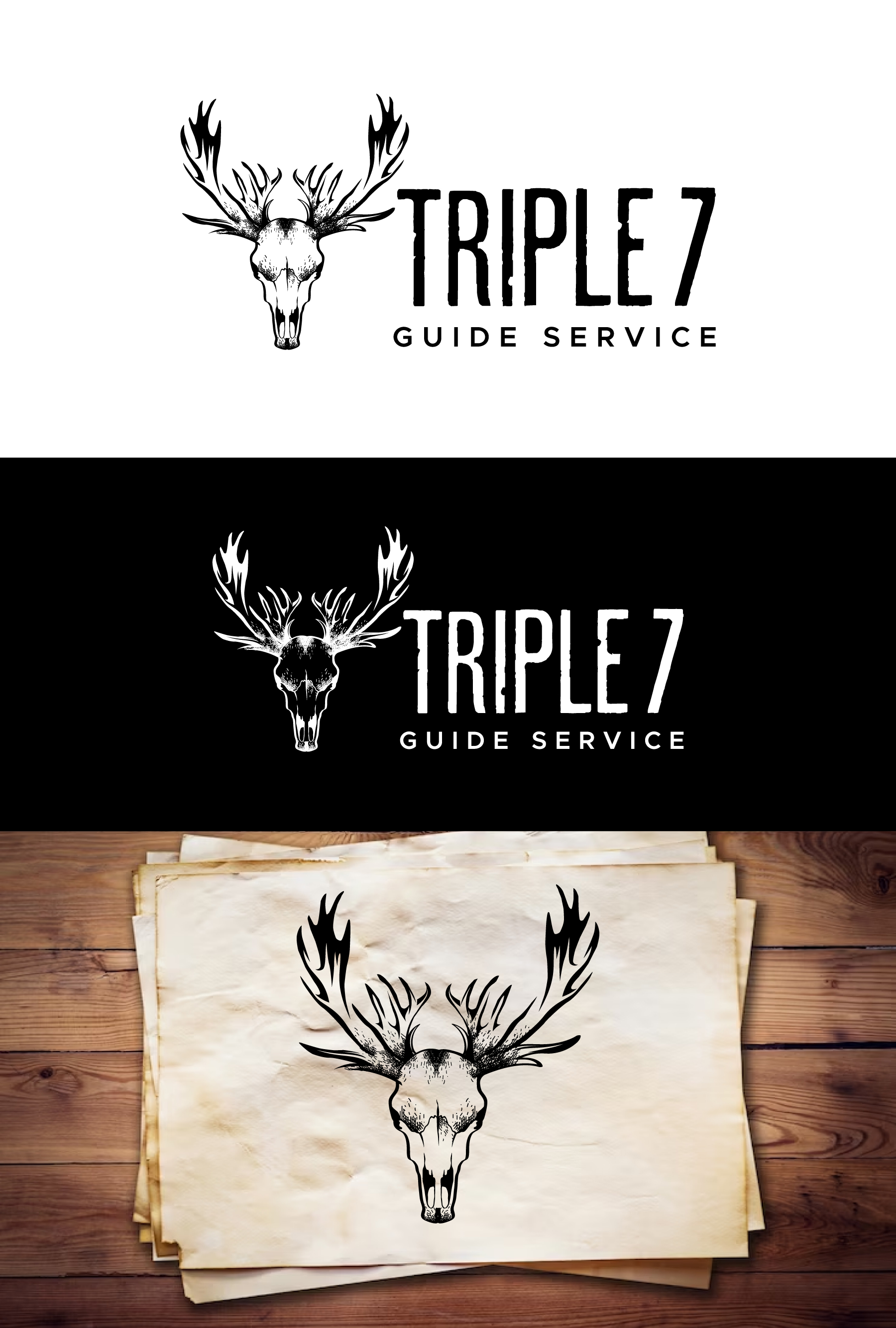 Logo Design by debdesign for Triple 7 Guide Service | Design #32667328