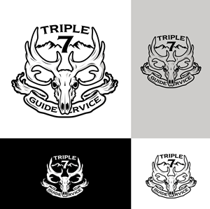 Logo Design by Transformed Design Inc. for Triple 7 Guide Service | Design #32677955