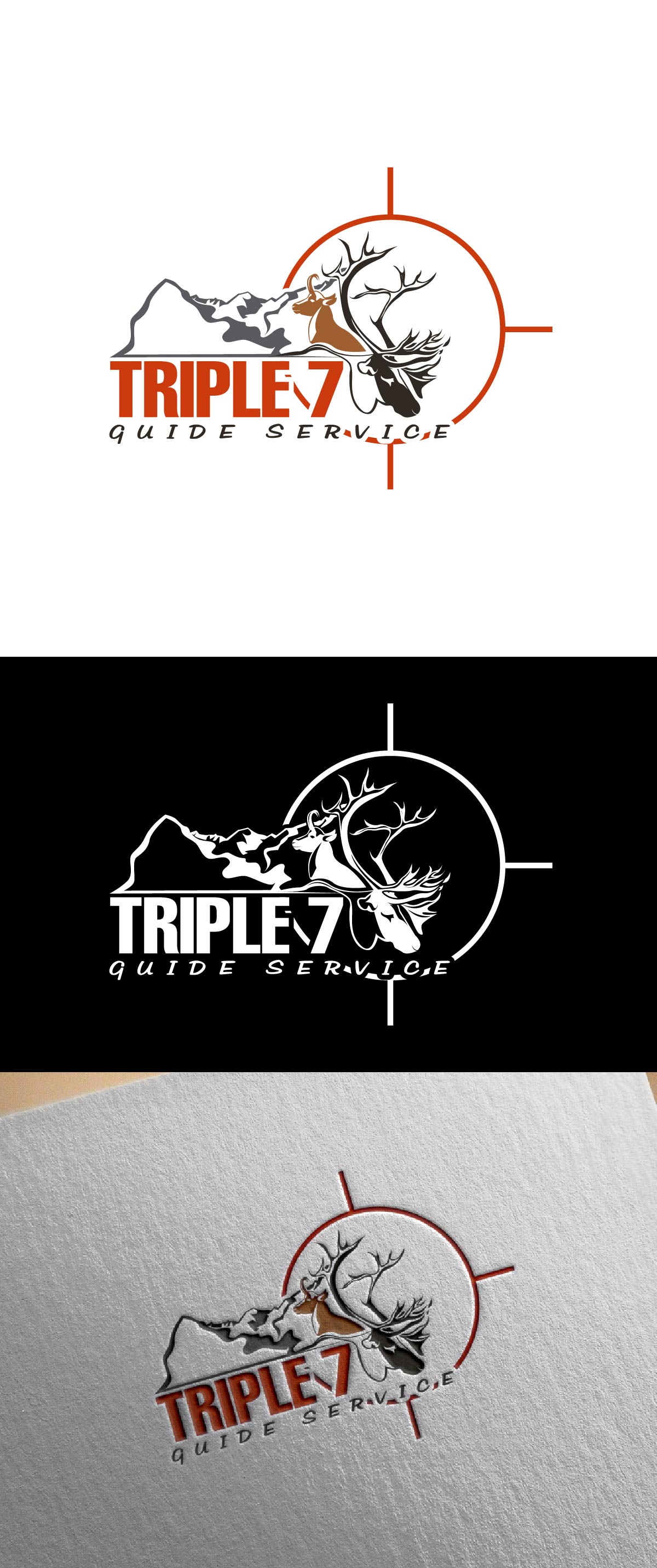 Logo Design by fly  design for Triple 7 Guide Service | Design #32657850