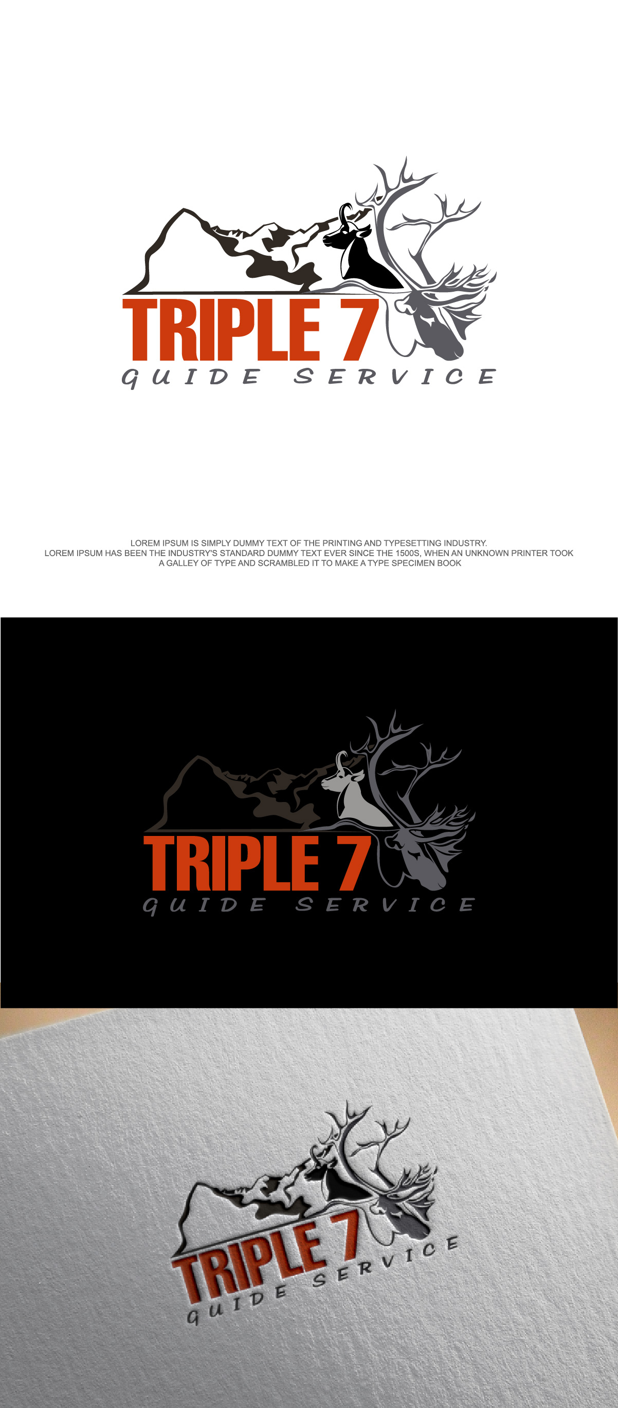 Logo-Design von fly  design für Triple 7 Guide Service | Design #32689628