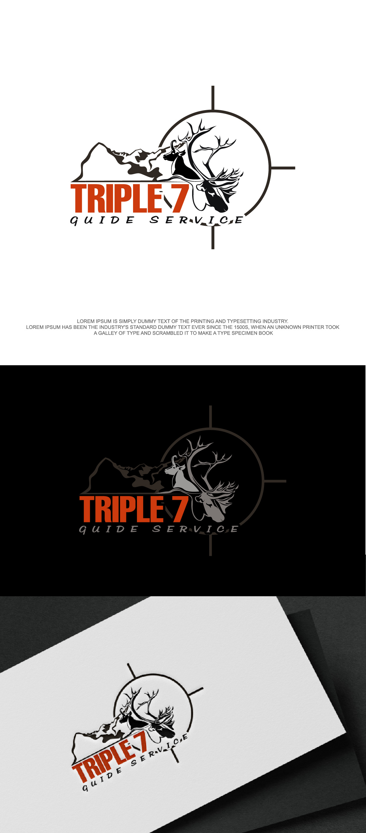 Diseño de Logo por fly  design para Triple 7 Guide Service | Diseño #32747966