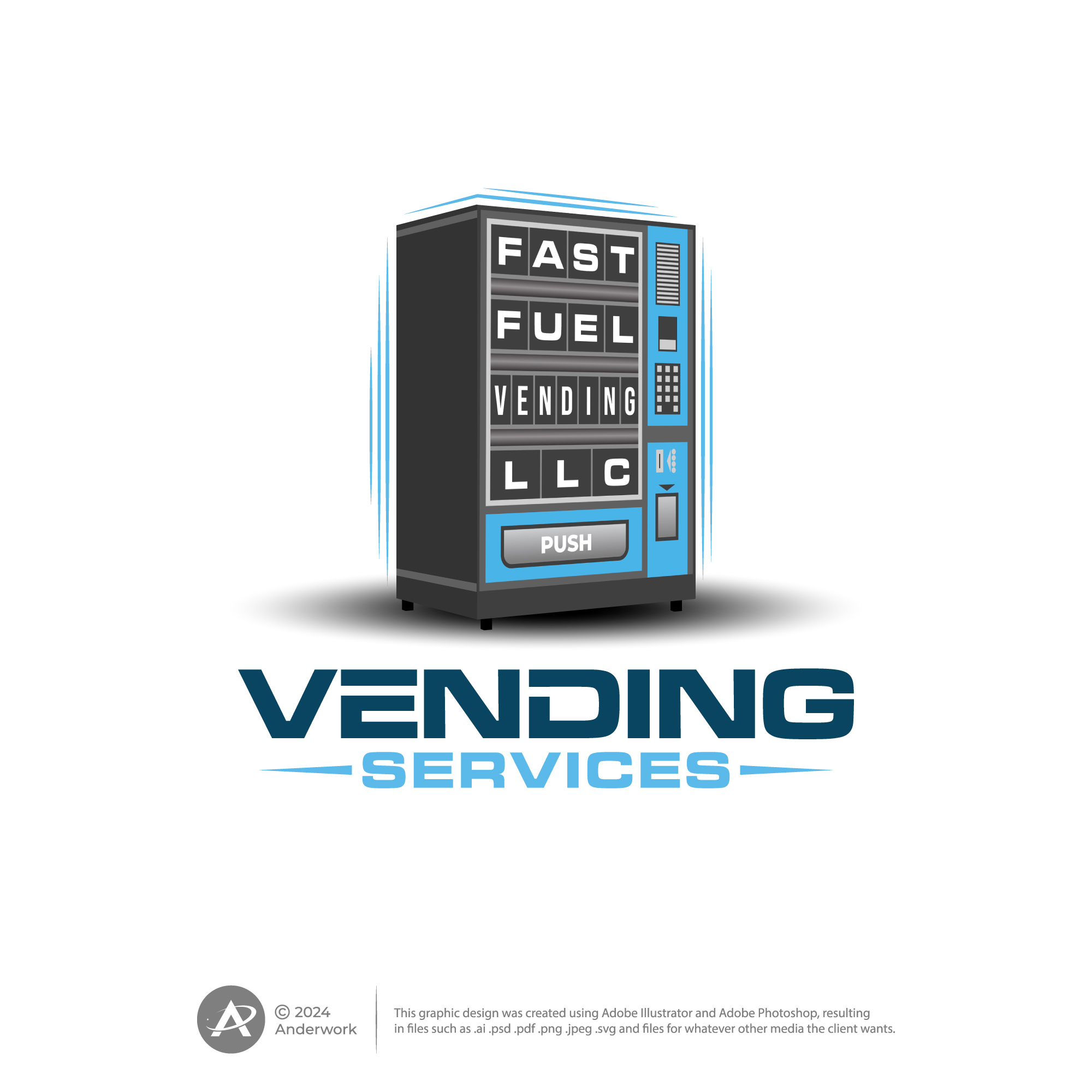 Logo Design by Anderwork for Fast Fuel Vending LLC | Design #32660676