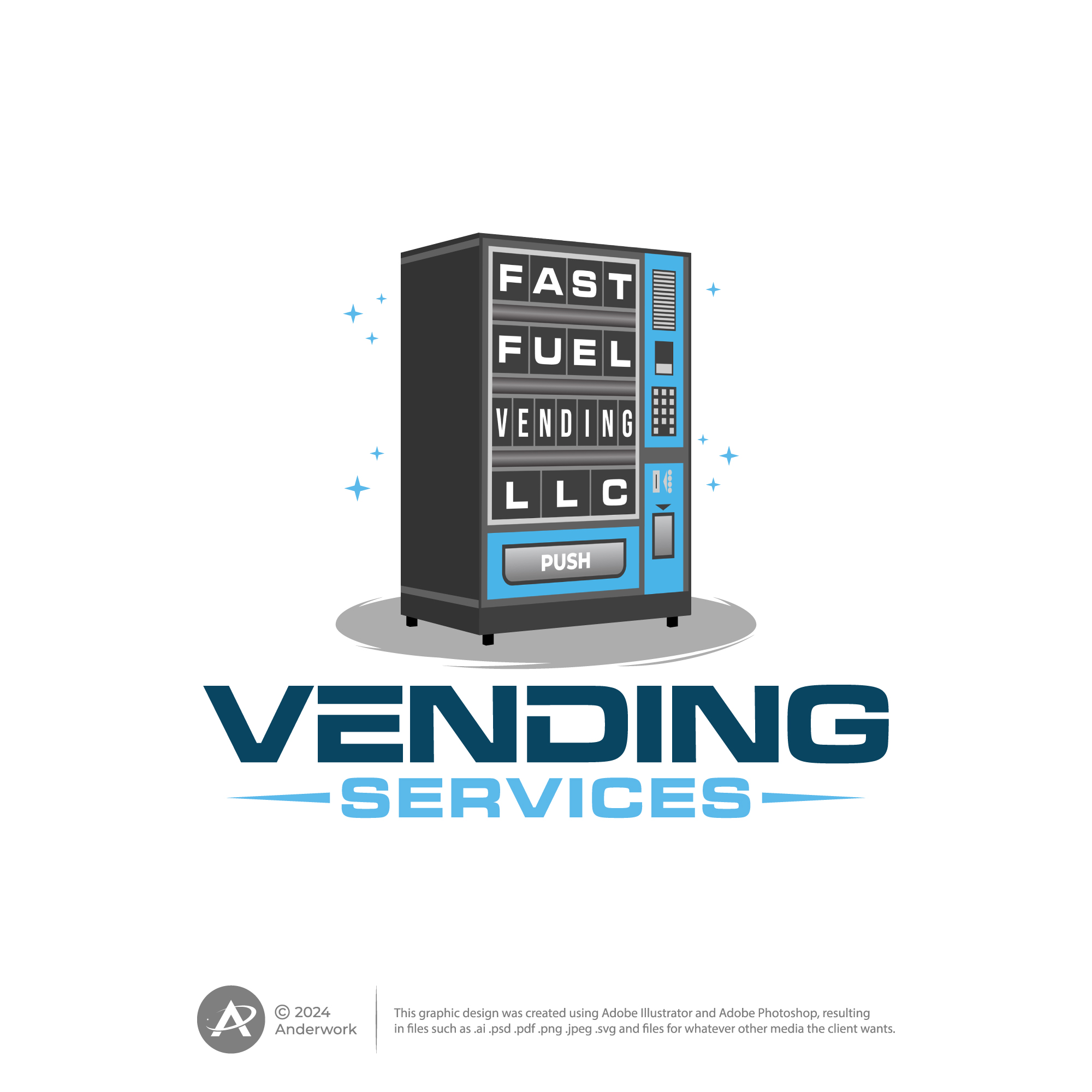 Logo Design by Anderwork for Fast Fuel Vending LLC | Design #32660678