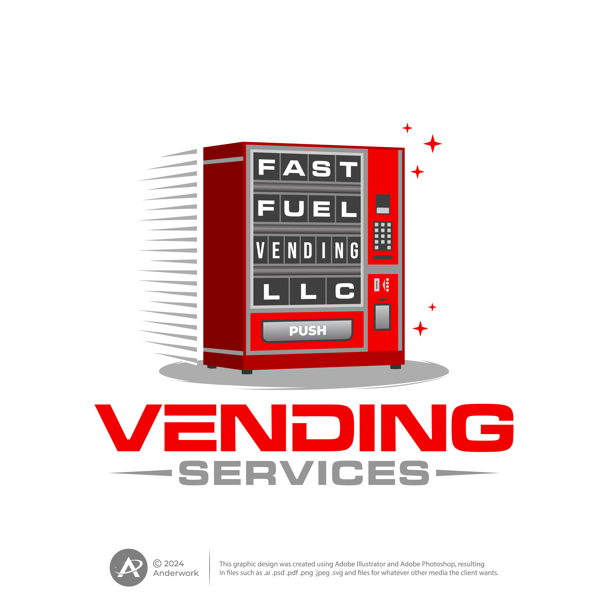 Logo Design by Anderwork for Fast Fuel Vending LLC | Design #32665265