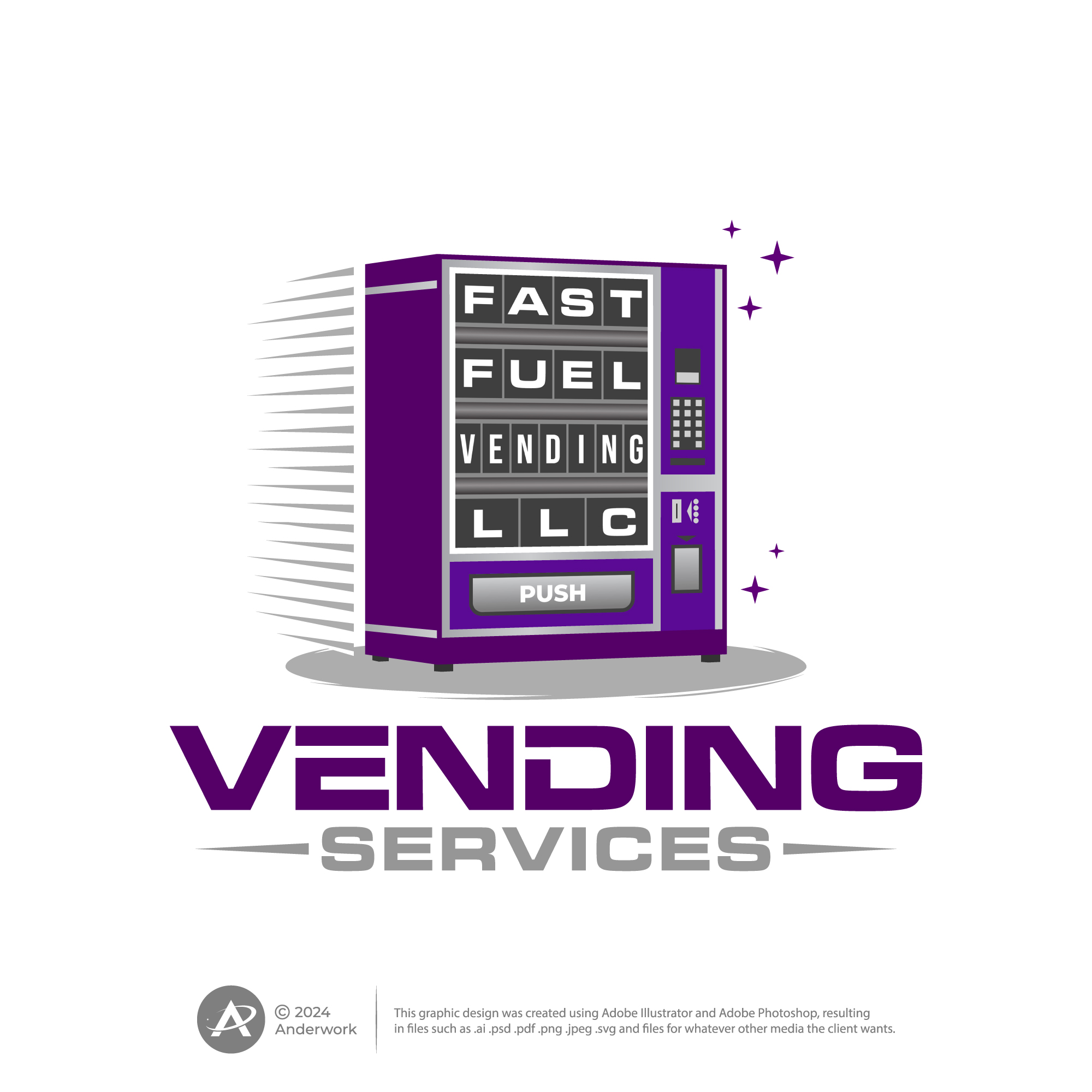 Logo Design by Anderwork for Fast Fuel Vending LLC | Design #32665267