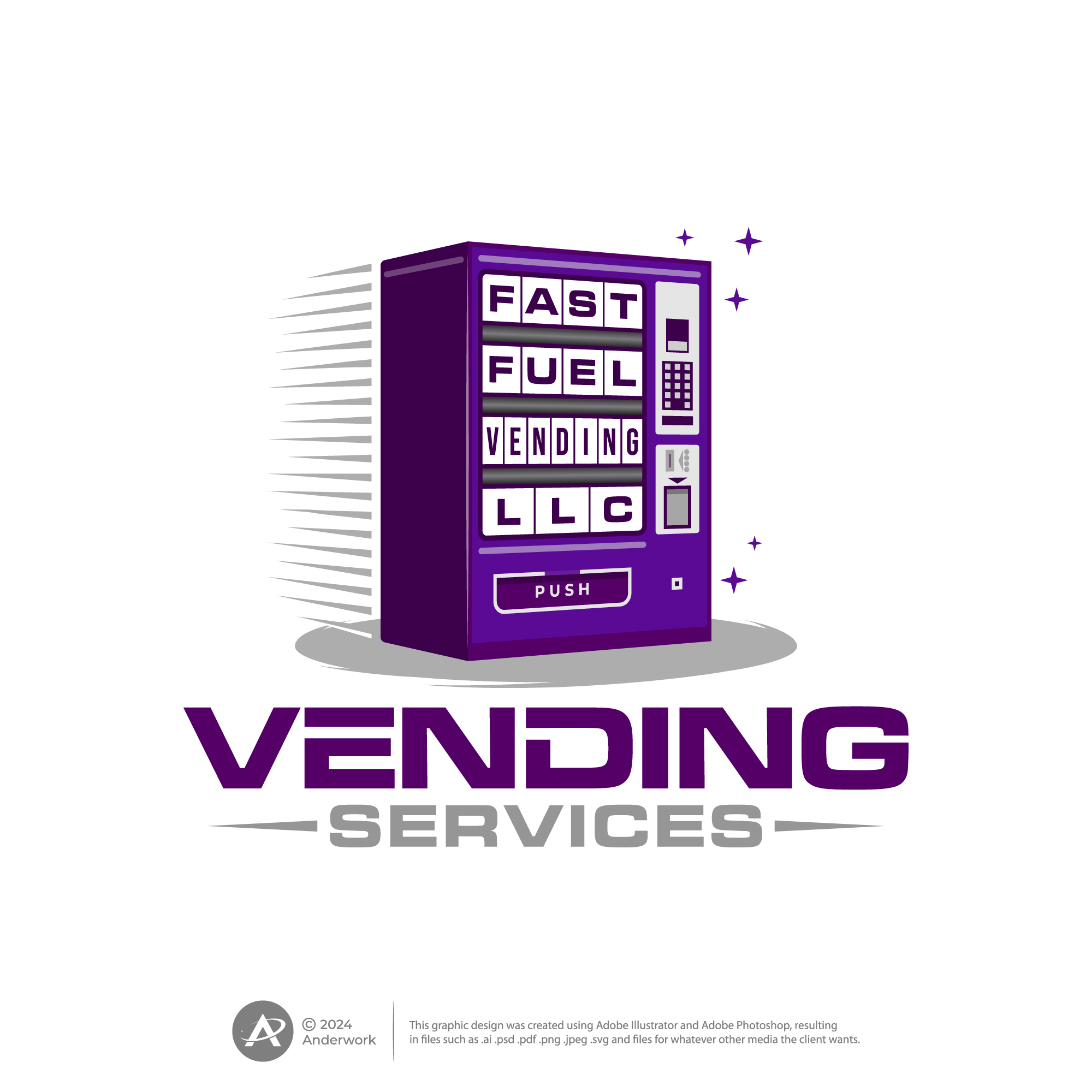 Logo Design by Anderwork for Fast Fuel Vending LLC | Design #32665617