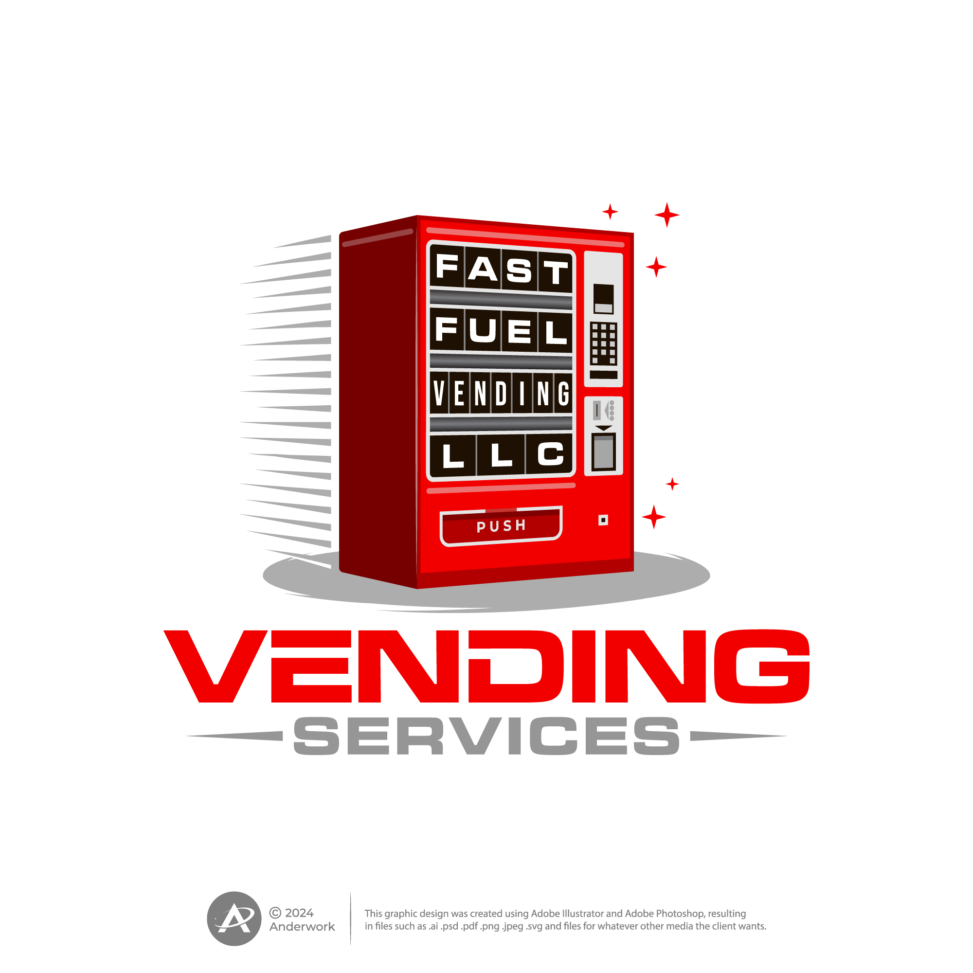Logo Design by Anderwork for Fast Fuel Vending LLC | Design #32665618