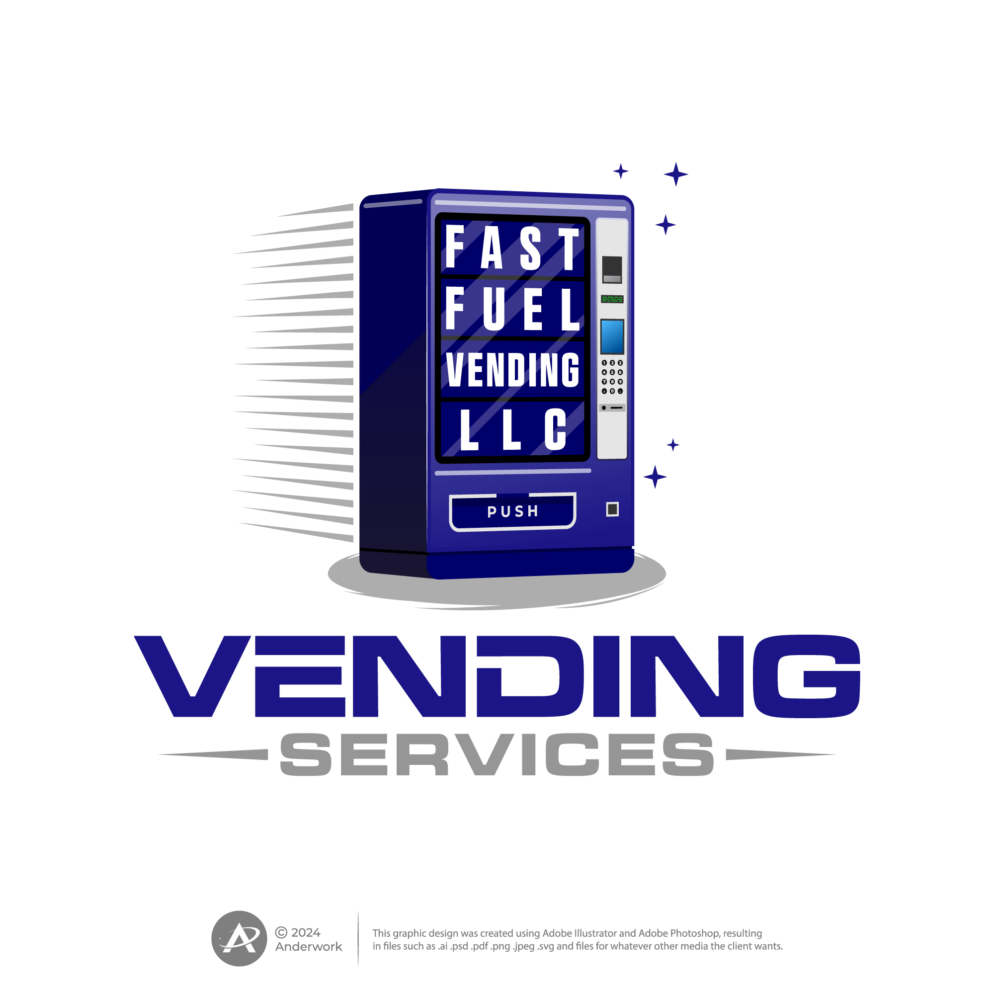 Logo Design by Anderwork for Fast Fuel Vending LLC | Design #32669946