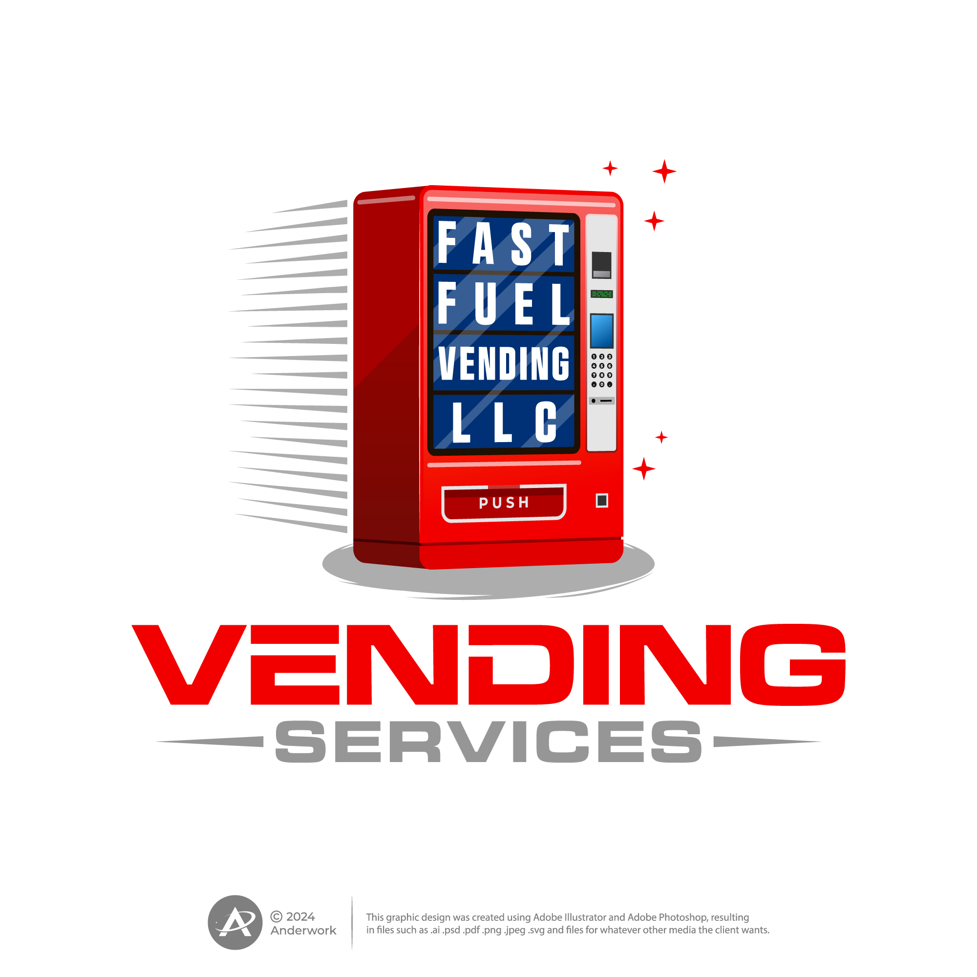 Logo Design by Anderwork for Fast Fuel Vending LLC | Design #32669947