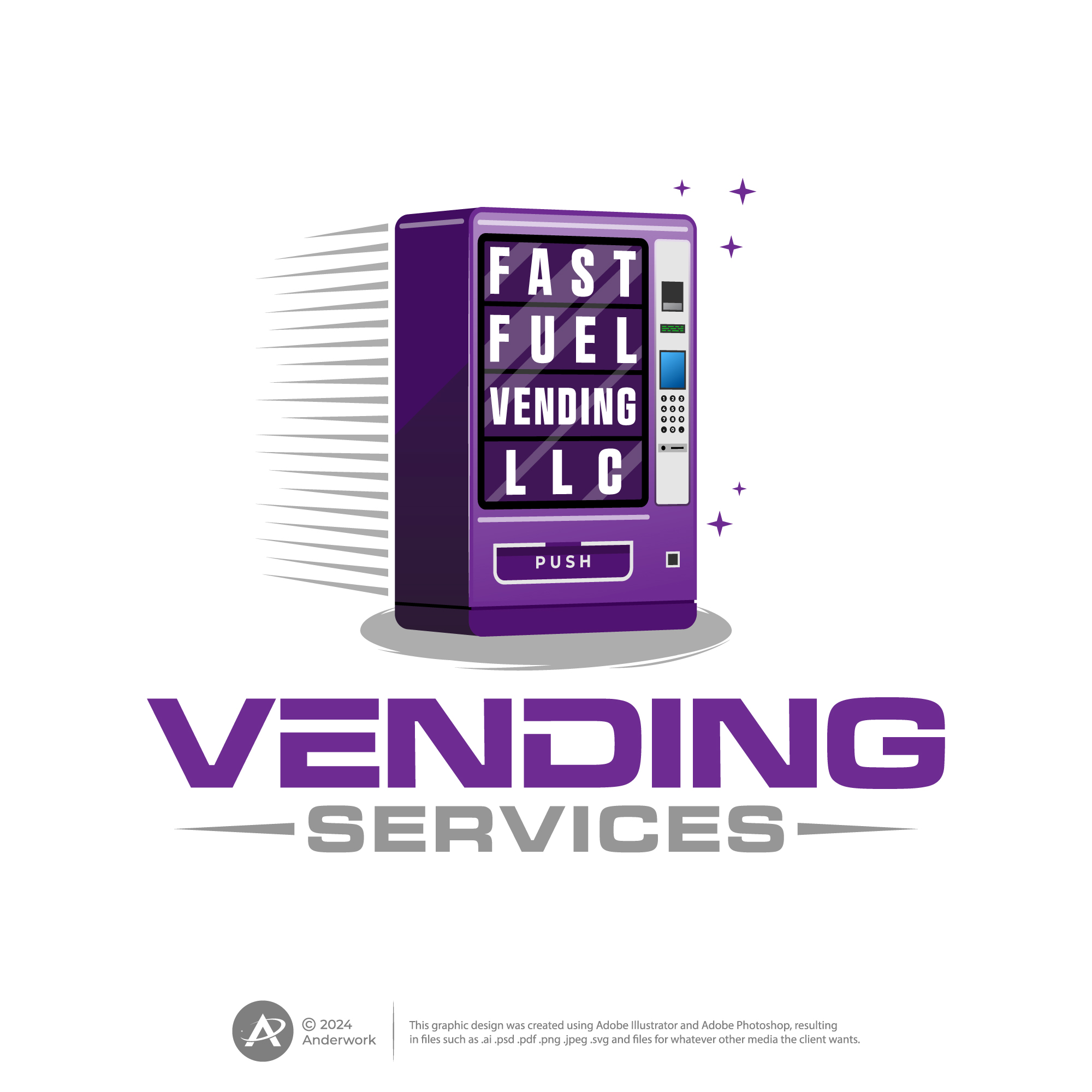 Logo Design by Anderwork for Fast Fuel Vending LLC | Design #32669948