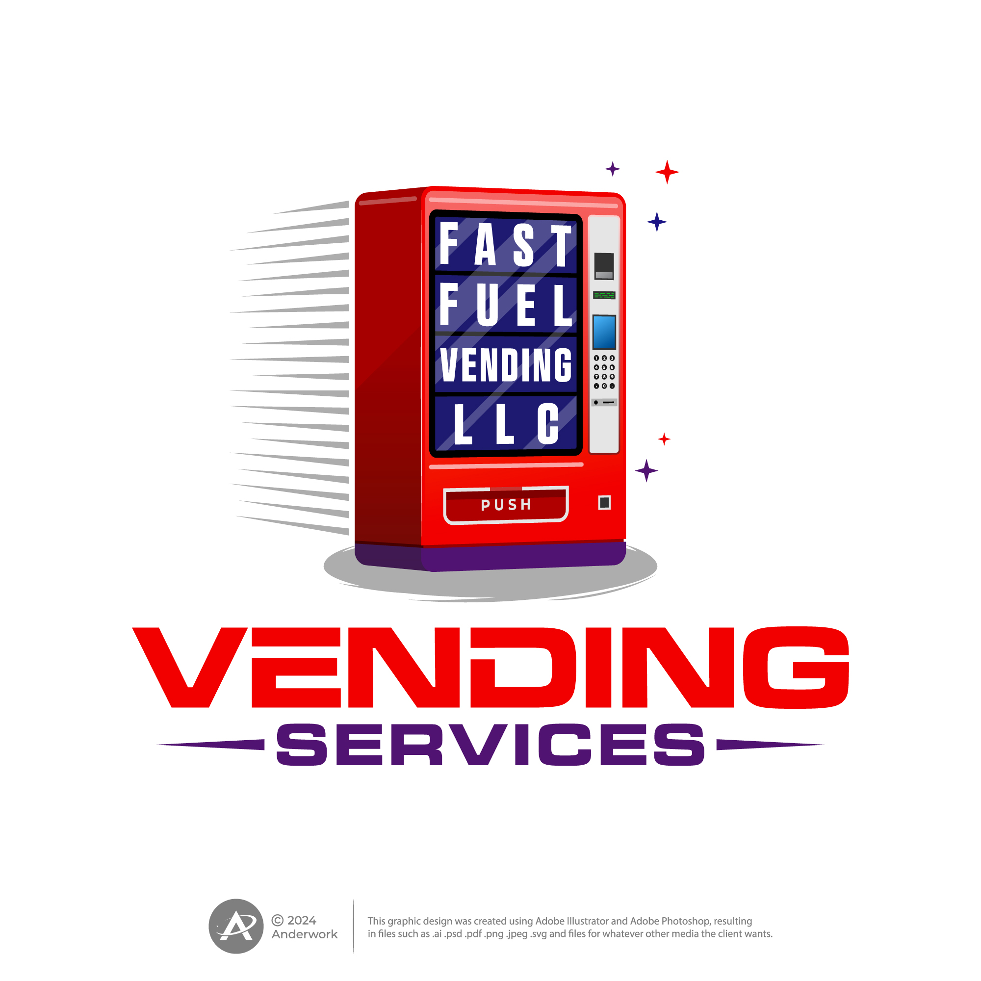 Logo Design by Anderwork for Fast Fuel Vending LLC | Design #32669949