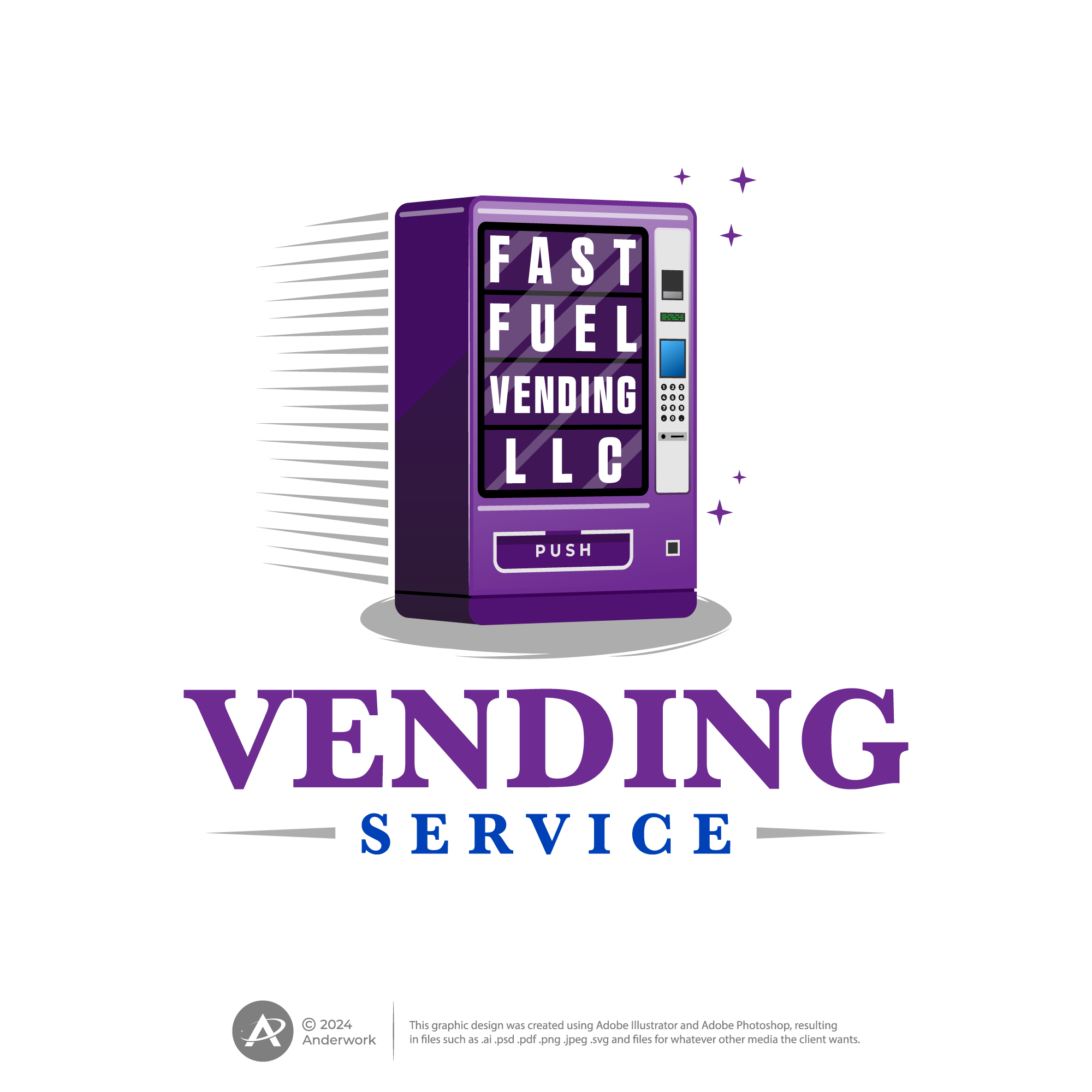 Logo Design by Anderwork for Fast Fuel Vending LLC | Design #32670724