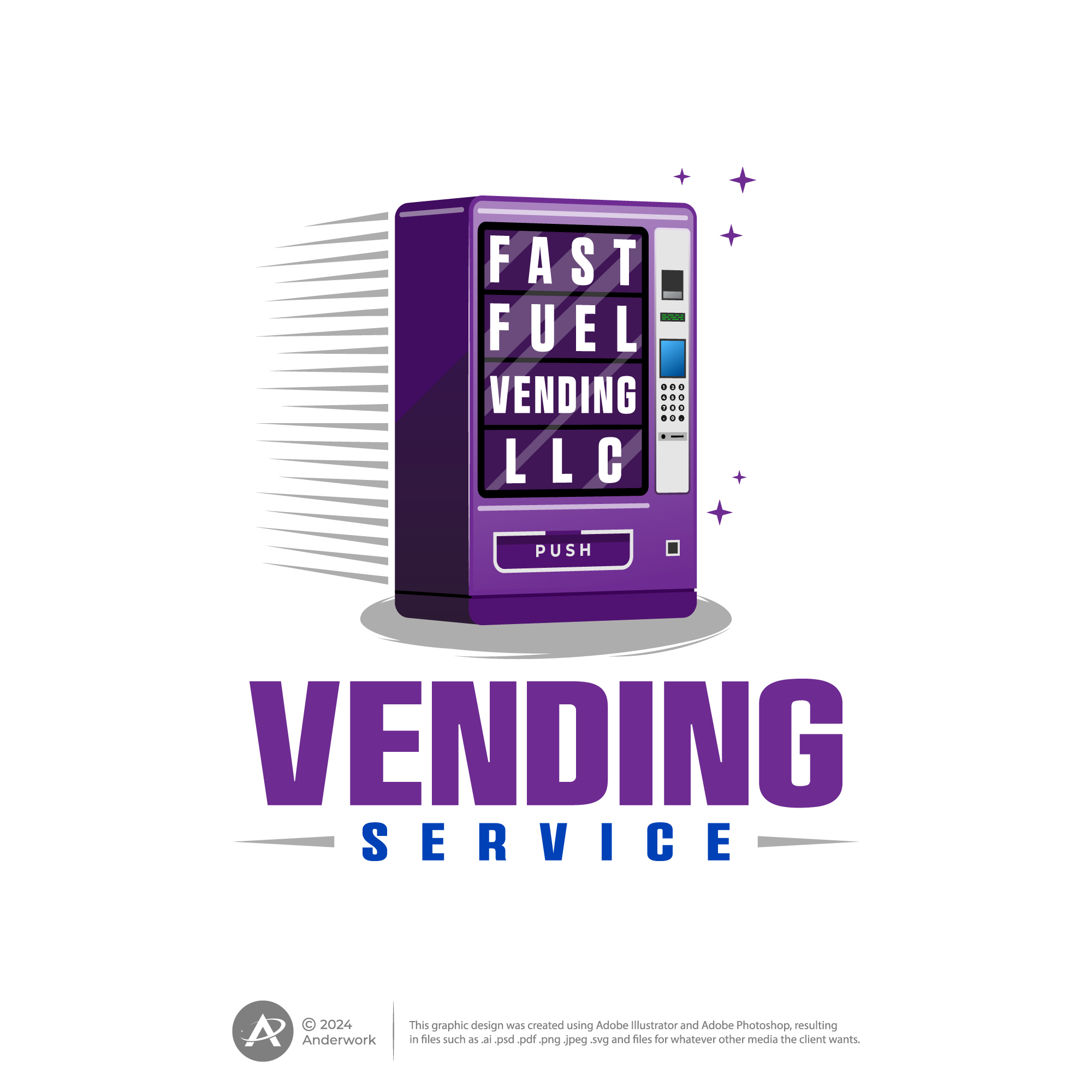Logo Design by Anderwork for Fast Fuel Vending LLC | Design #32670726