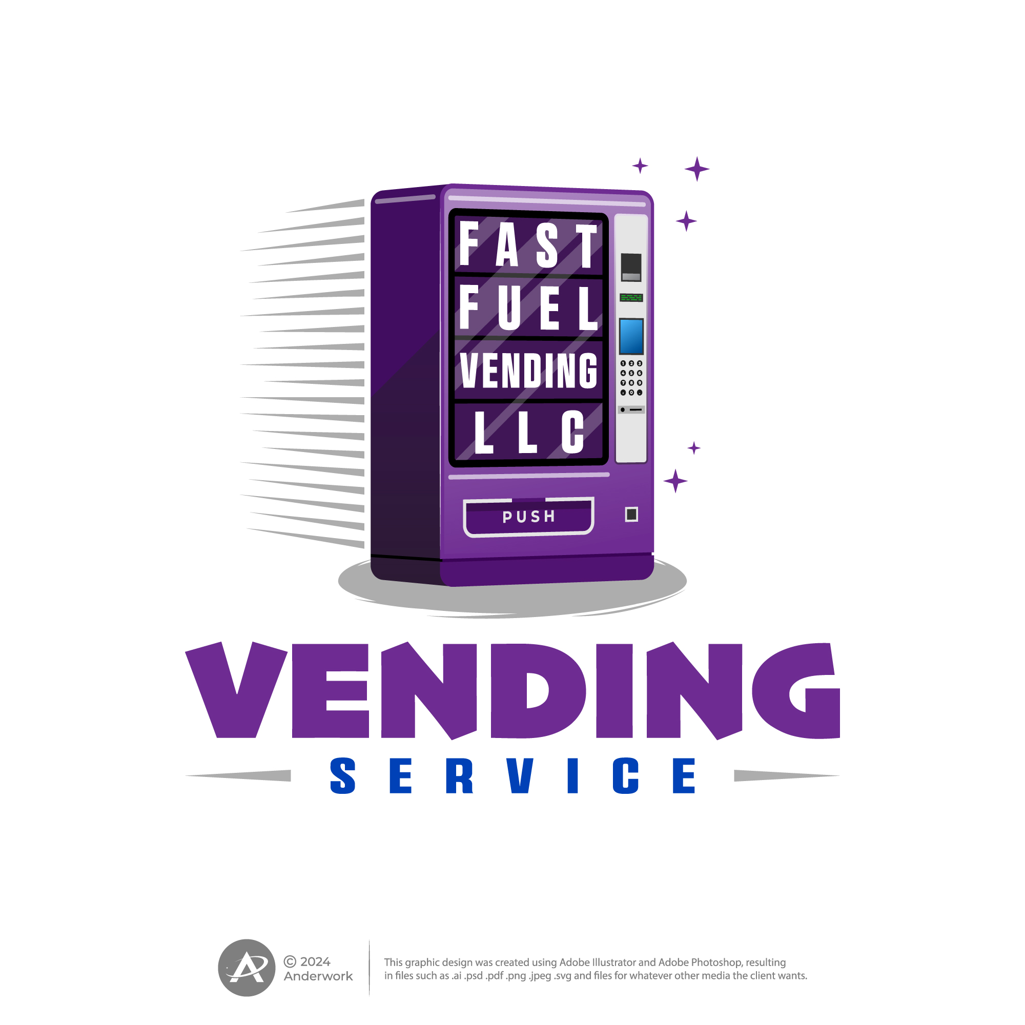 Logo Design by Anderwork for Fast Fuel Vending LLC | Design #32670727