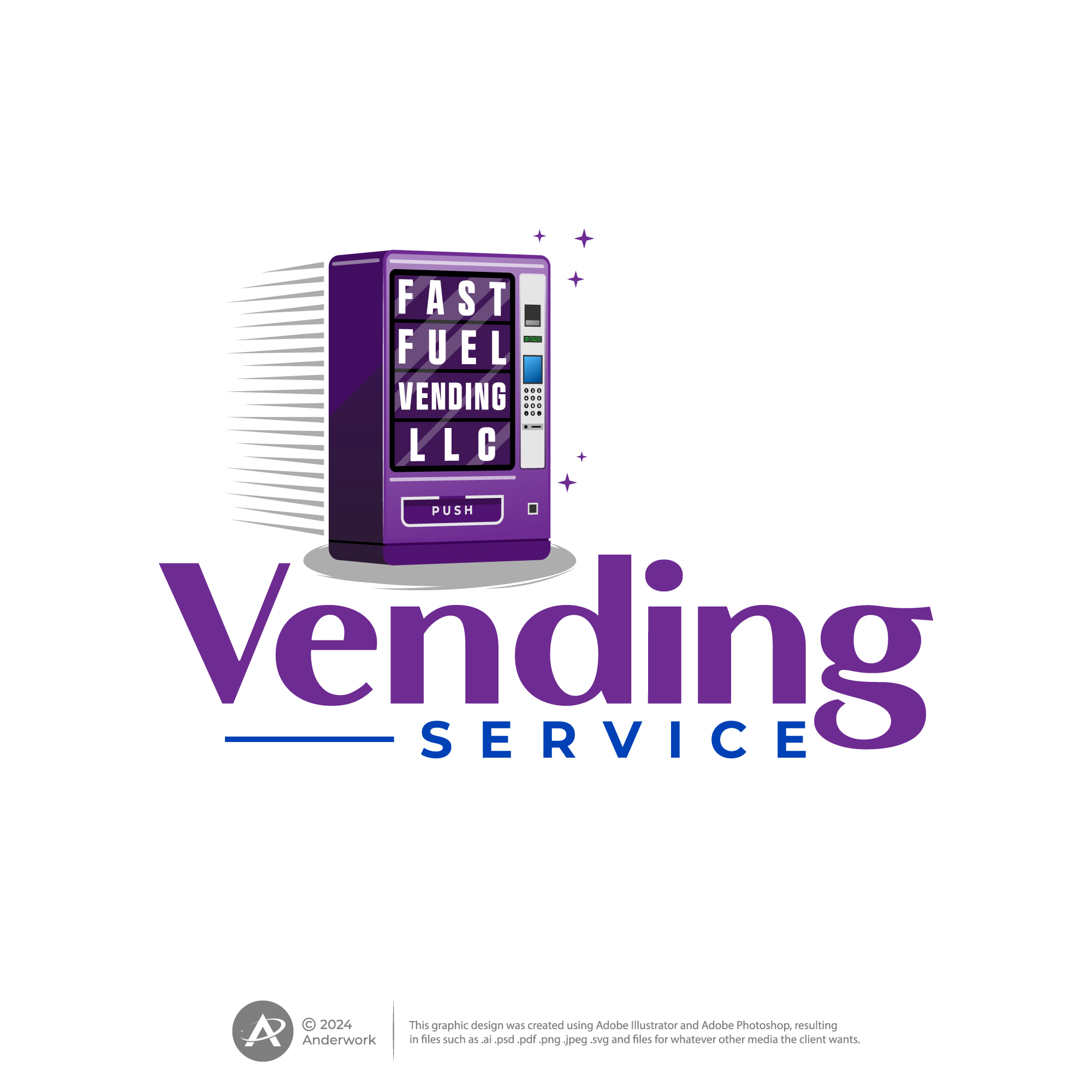 Logo Design by Anderwork for Fast Fuel Vending LLC | Design #32670731