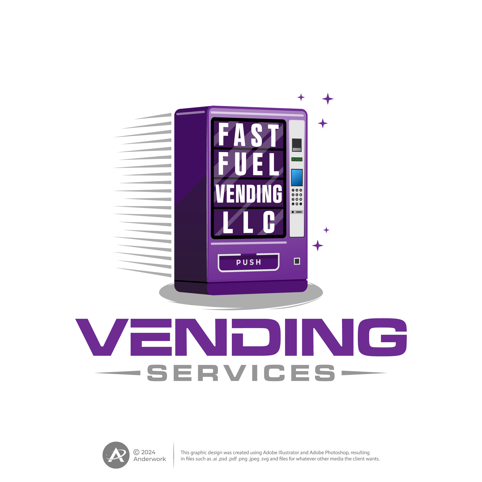 Logo Design by Anderwork for Fast Fuel Vending LLC | Design #32674147