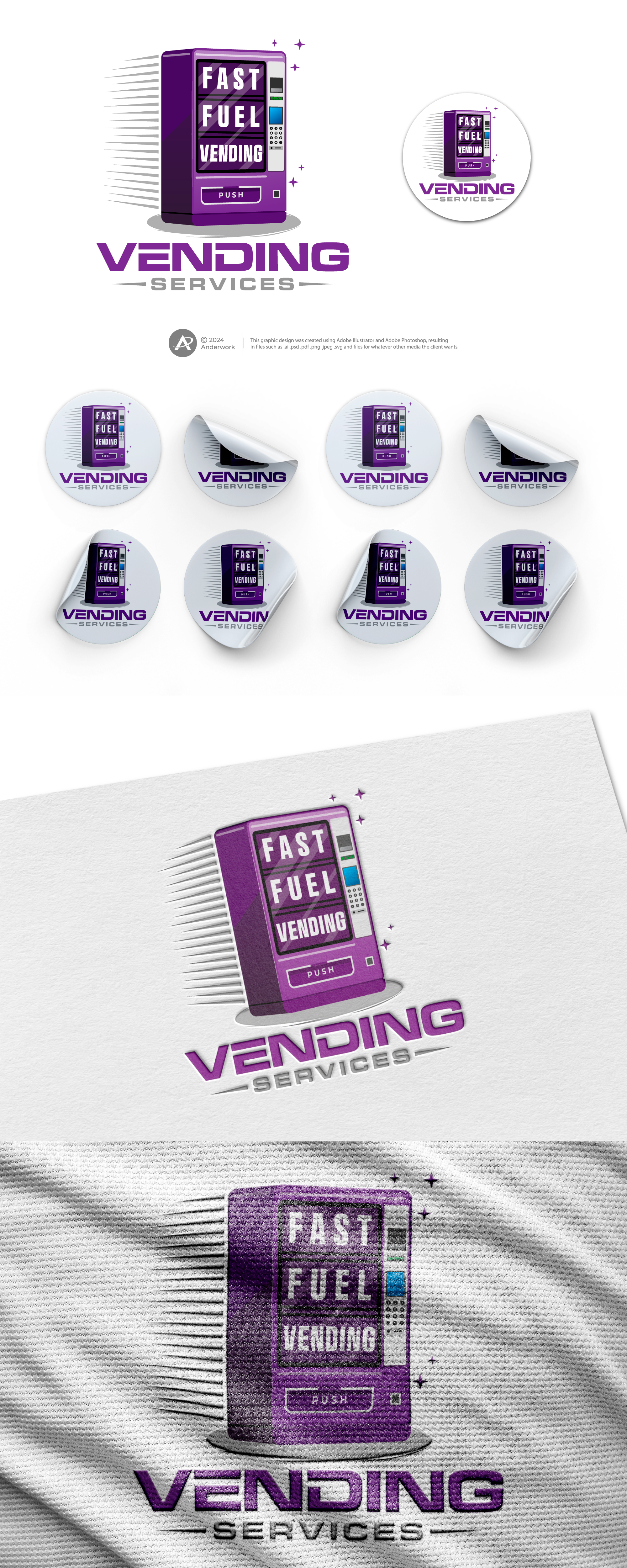 Logo Design by Anderwork for Fast Fuel Vending LLC | Design: #32684654