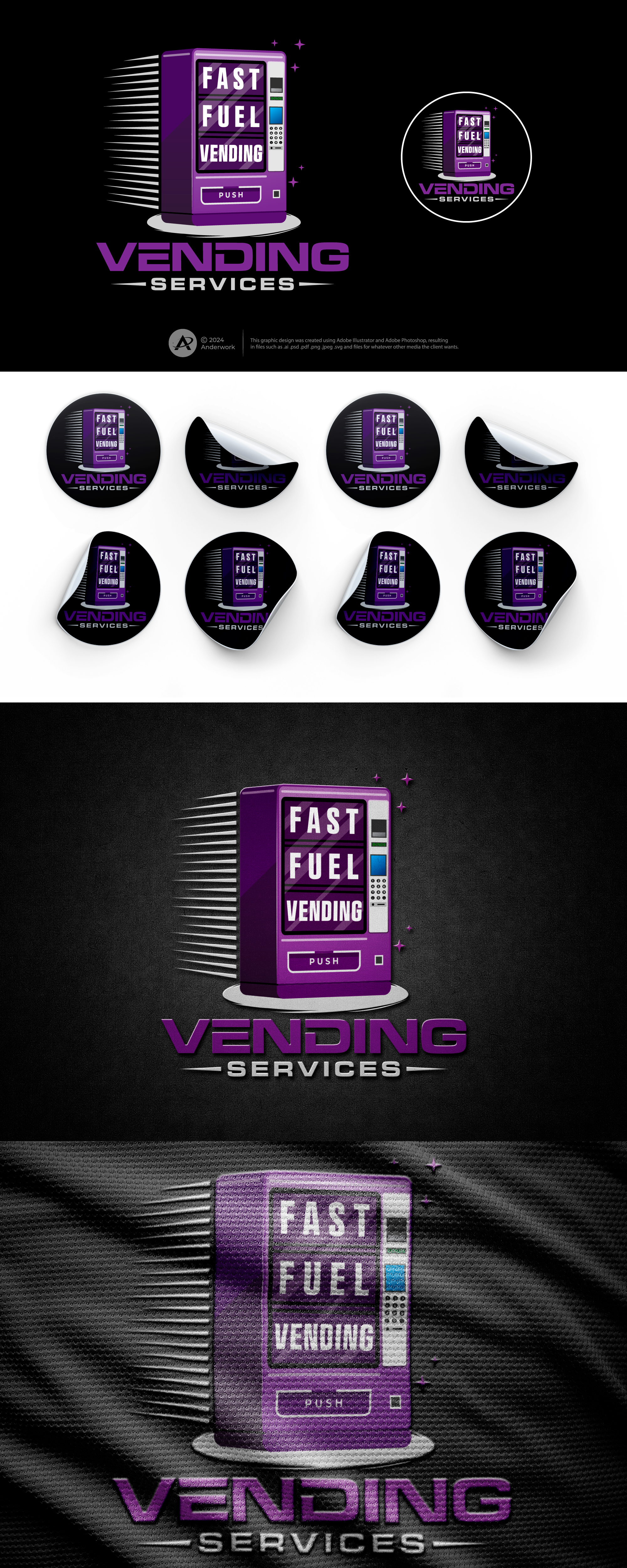 Logo Design by Anderwork for Fast Fuel Vending LLC | Design #32692789