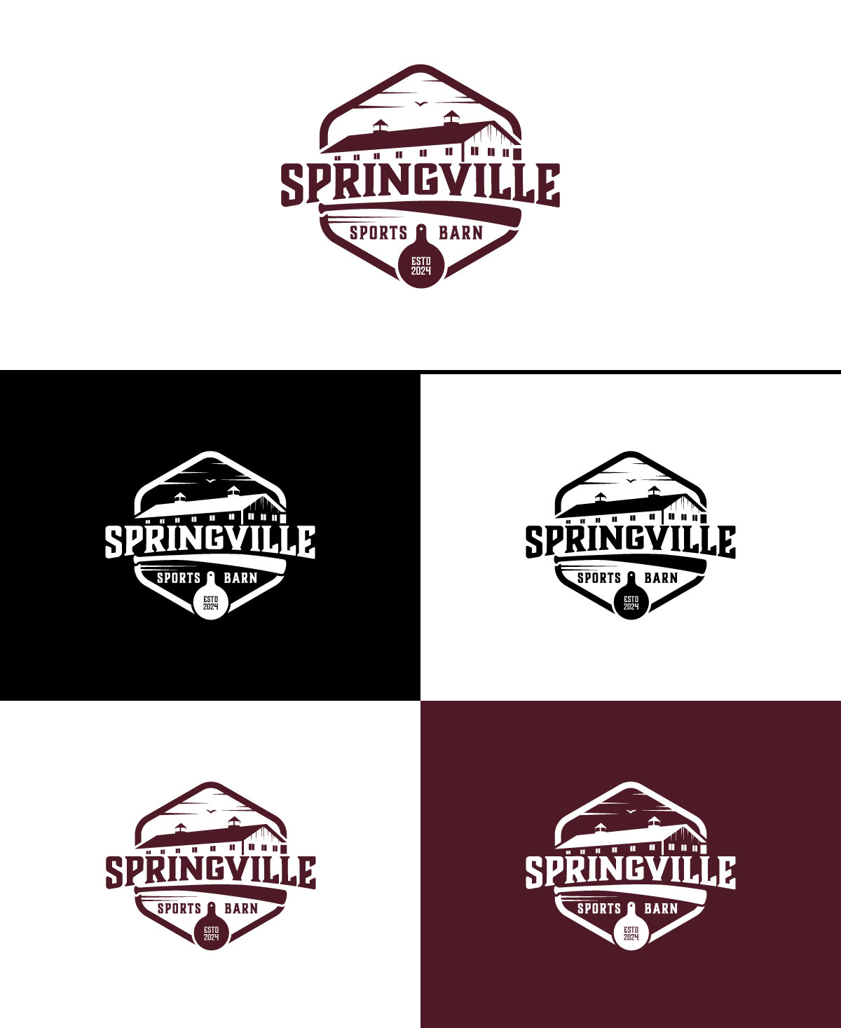 Logo Design by jonkonrad for Springville Sports Barn | Design #32663153