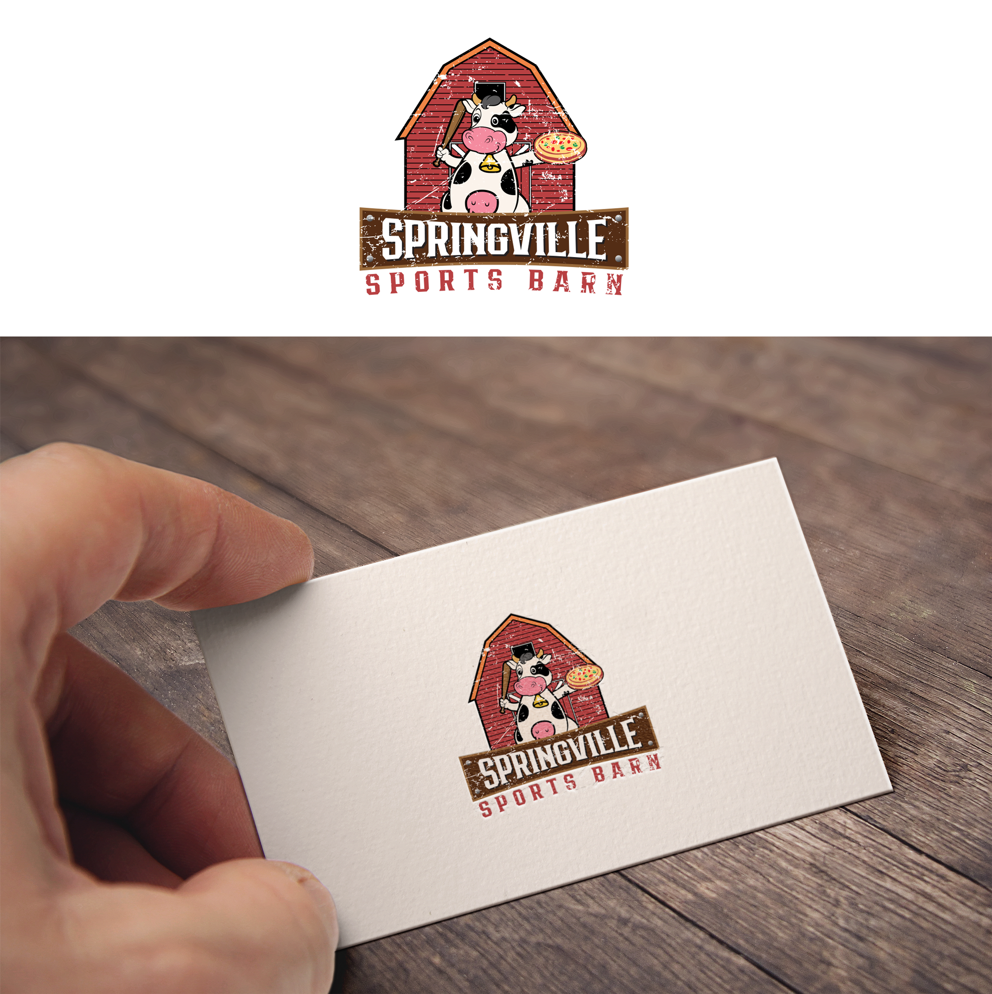 Logo Design by RA-bica for Springville Sports Barn | Design #32674511