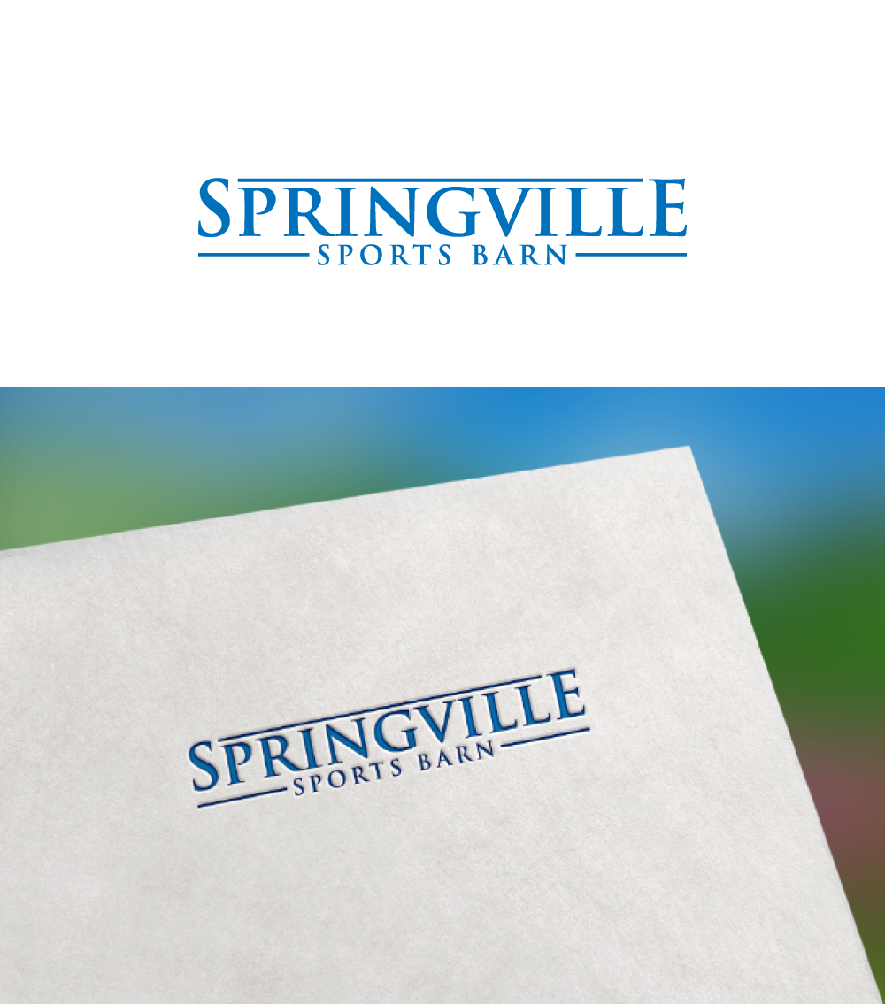 Logo Design by Ahnaf Labib for Springville Sports Barn | Design #32665120