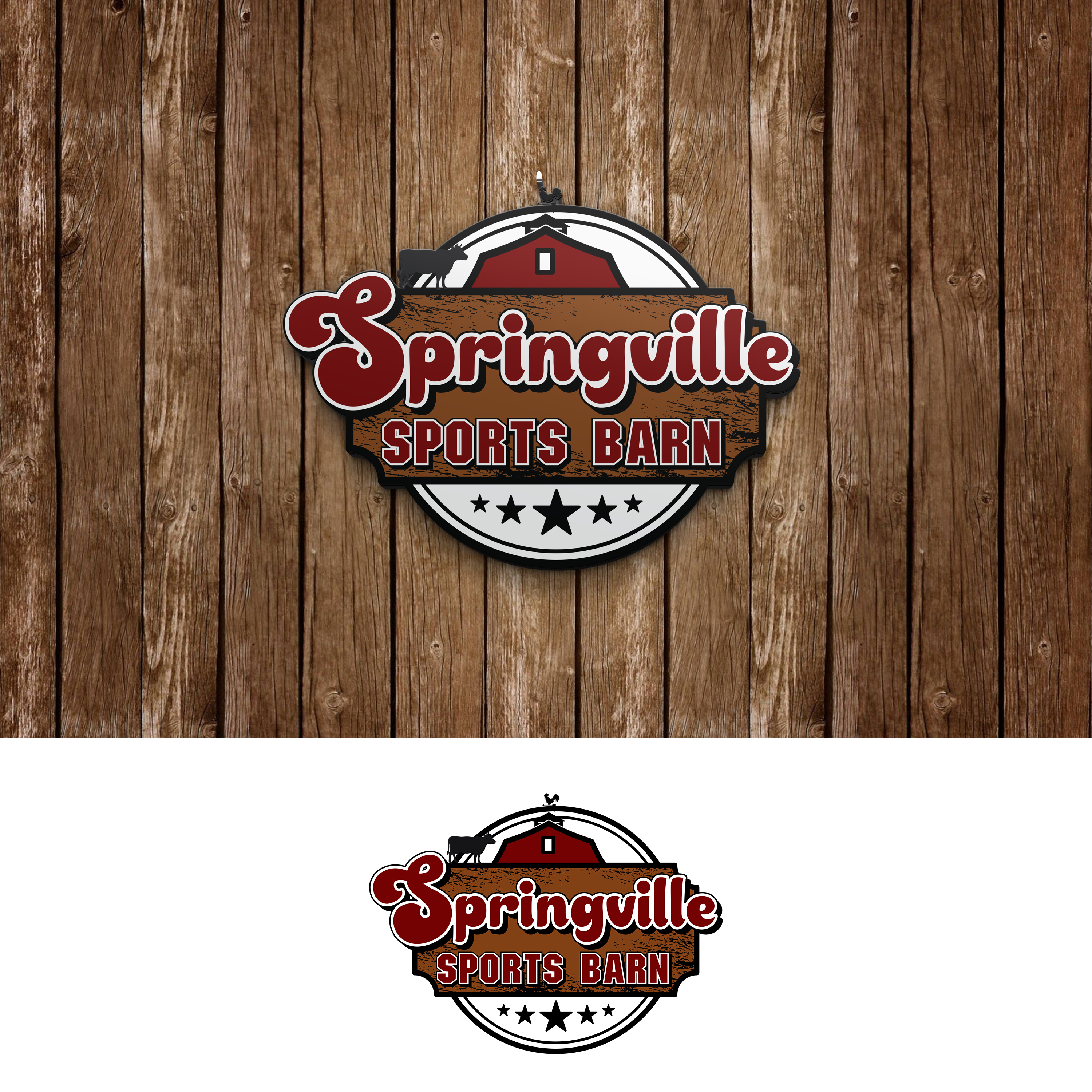 Logo Design by Lezette_G for Springville Sports Barn | Design #32667146