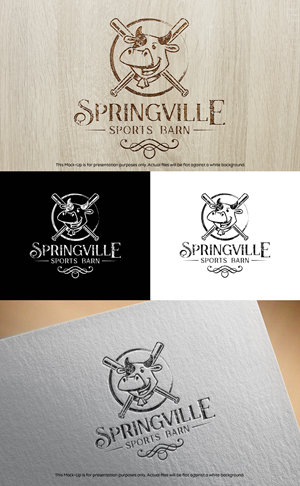 Logo Design by N M Designs for Springville Sports Barn | Design: #32704807