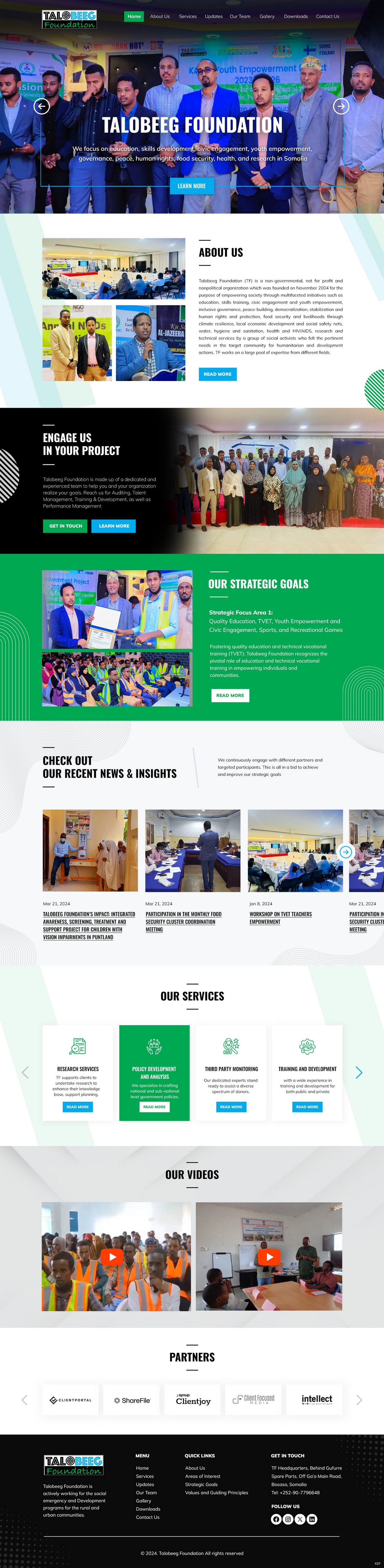 Web Design for Talobeeg Foundation by pb | Design #32750366