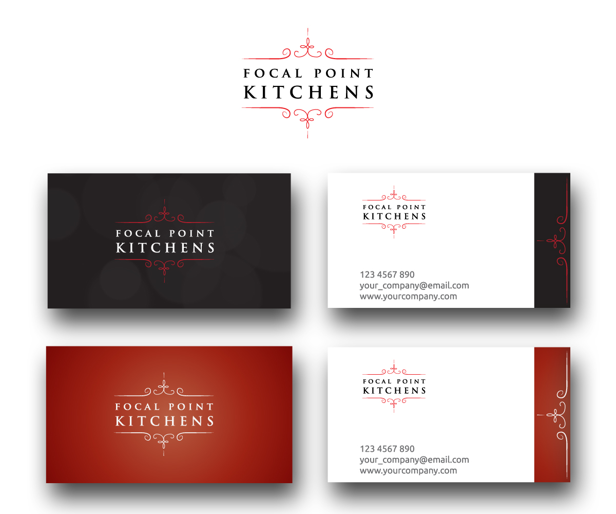 Logo Design by GenArt for focal point KITCHENS | Design #3121816
