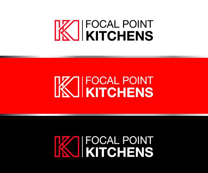 Logo Design by GenArt for focal point KITCHENS | Design #3127663