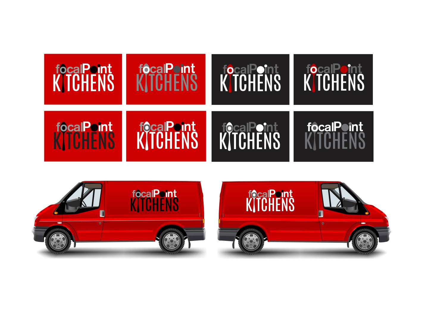 Logo Design by divergent for focal point KITCHENS | Design #3112984