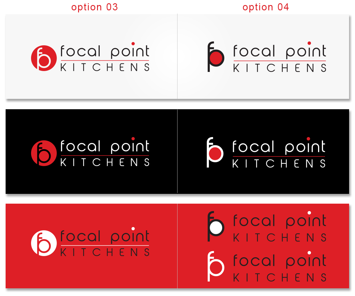 Logo Design by GRAFFYC for focal point KITCHENS | Design #3138336