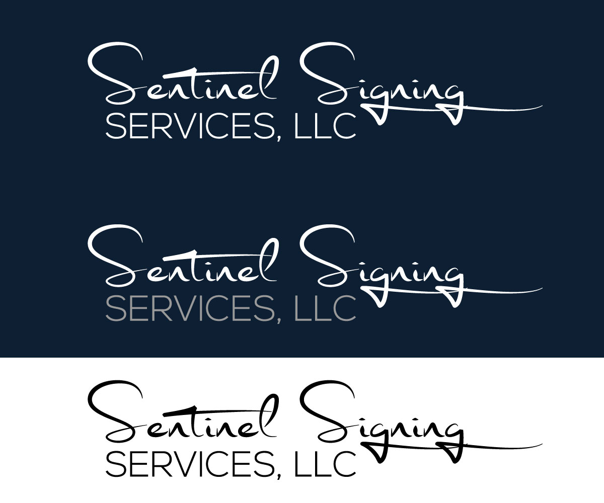 Logo Design by Daniel Khan for Sentinel Signing Services, LLC | Design #32672337