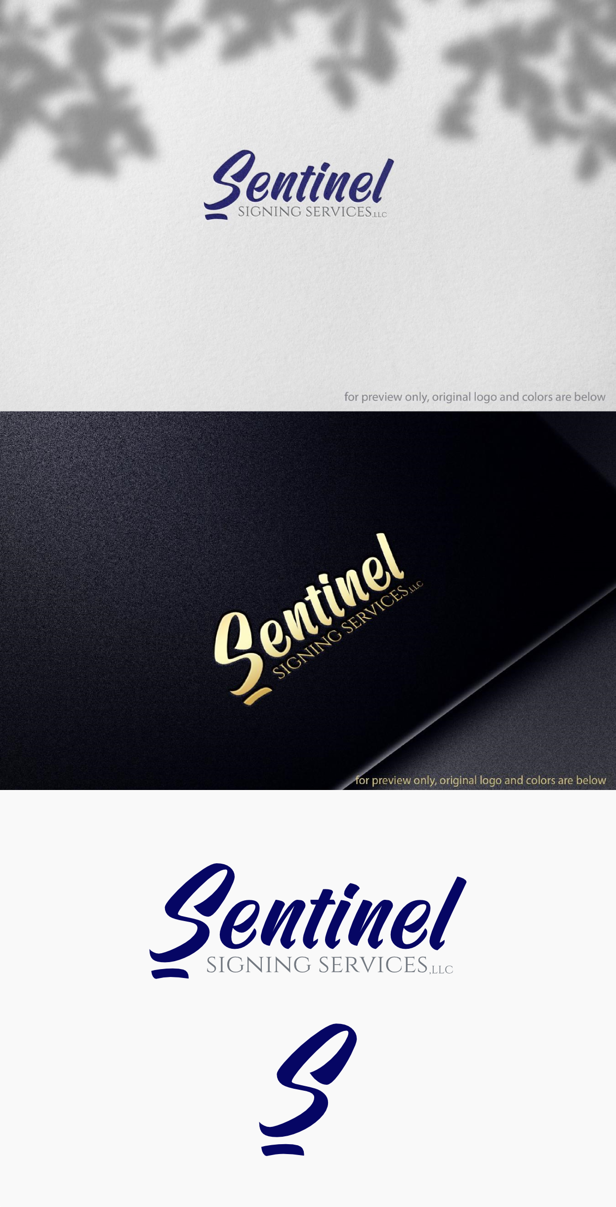 Logo Design by Gita. for Sentinel Signing Services, LLC | Design #32700738