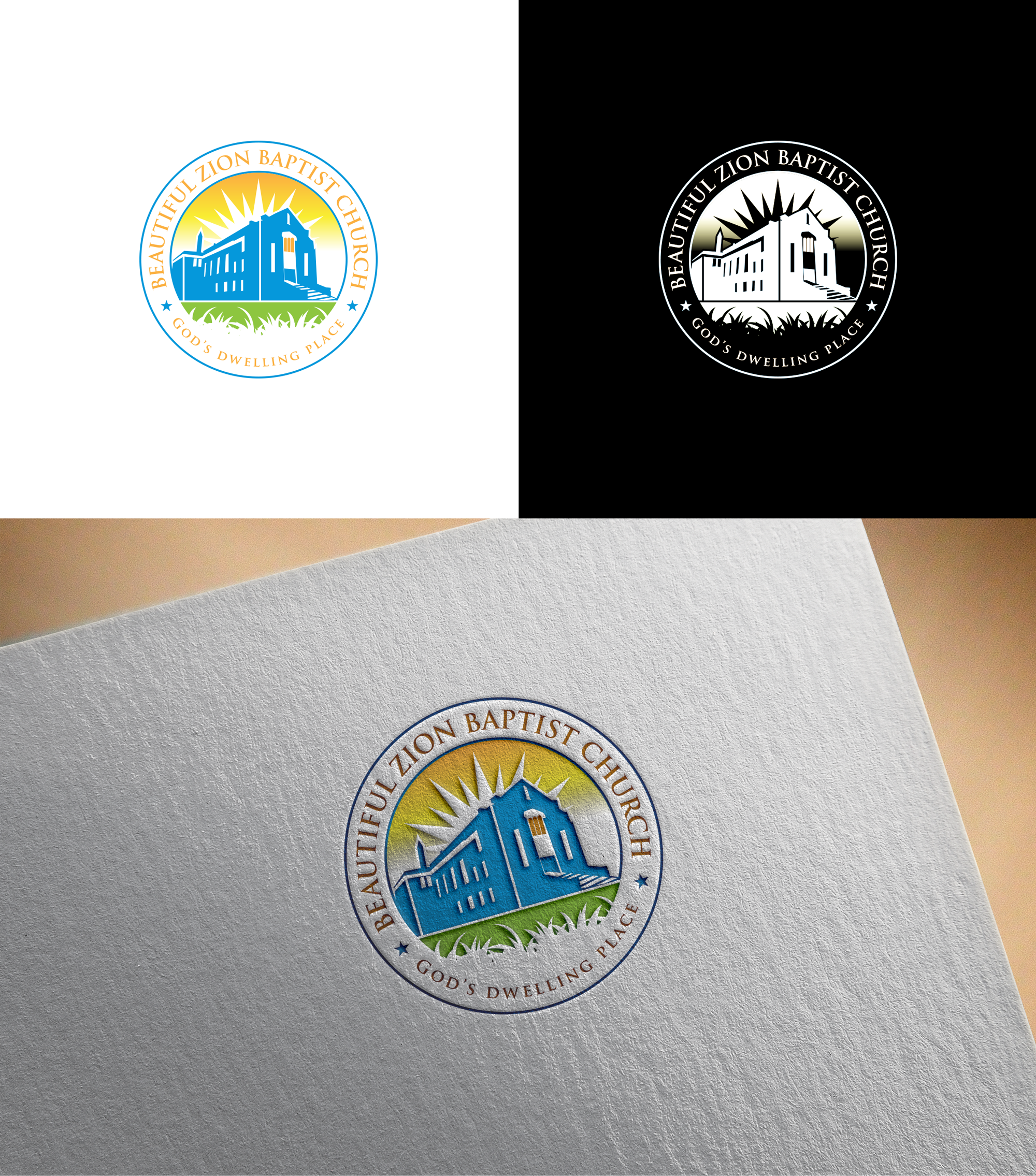 Diseño de Logo por RA-bica para Beautiful Zion Baptist  | Diseño #32675322