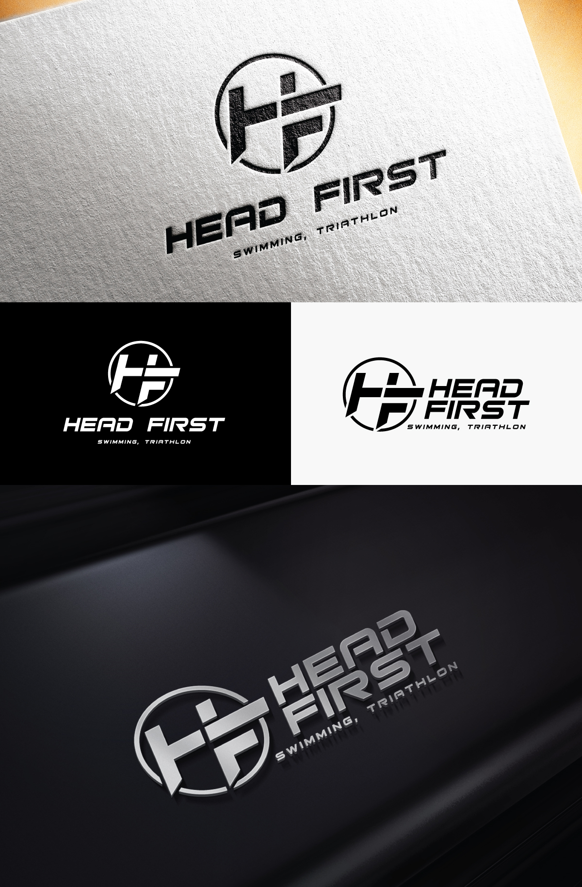 Logo Design by step forward 2 for just swimming caps | Design #32680301